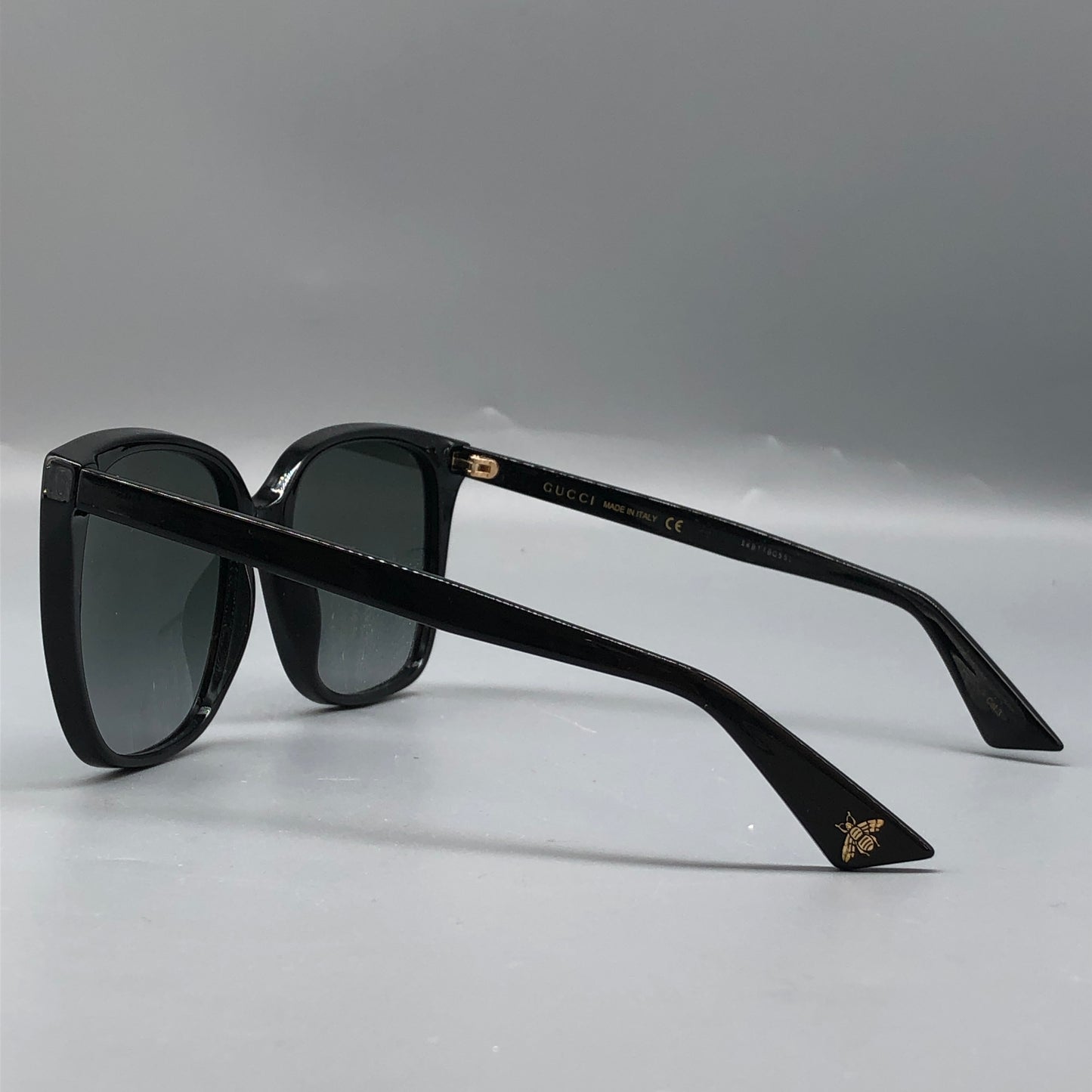 Gucci Square Black Sunglasses 140mm