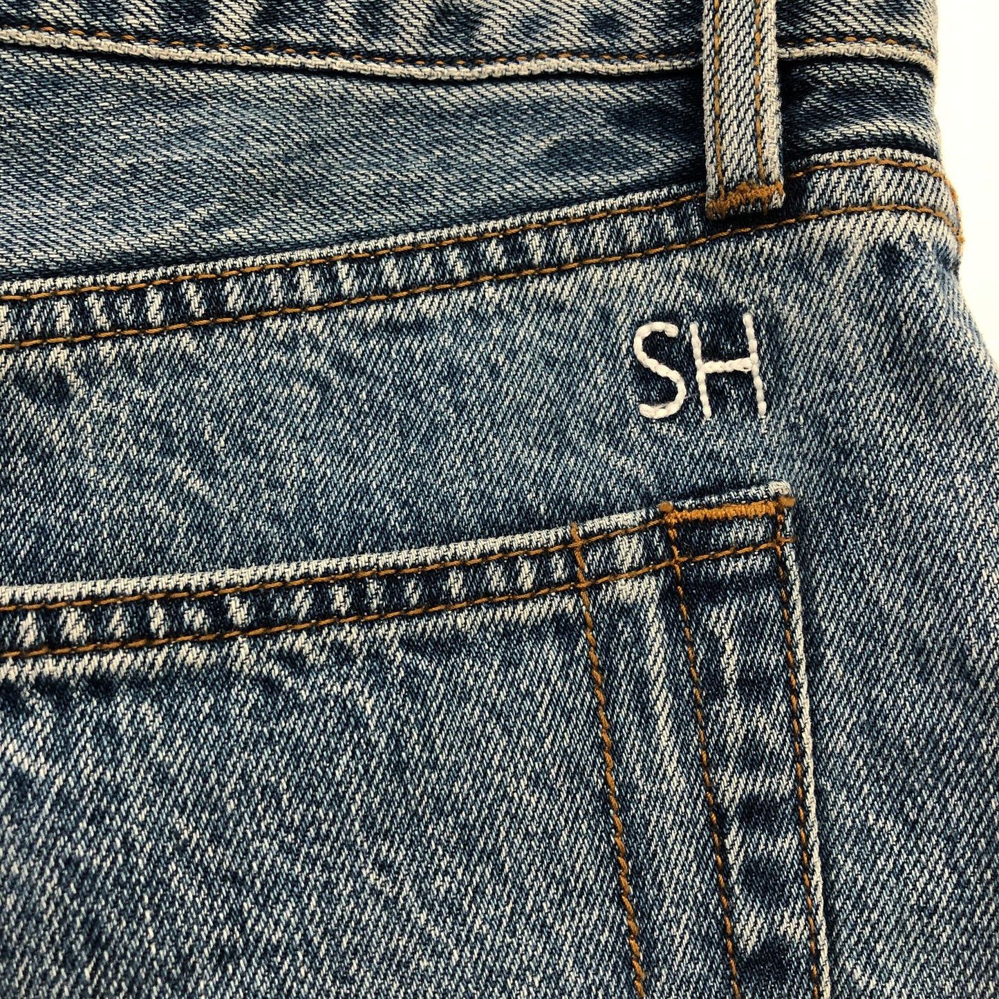 Still Here High-Waisted Straight Leg Jeans 26 Blue Denim