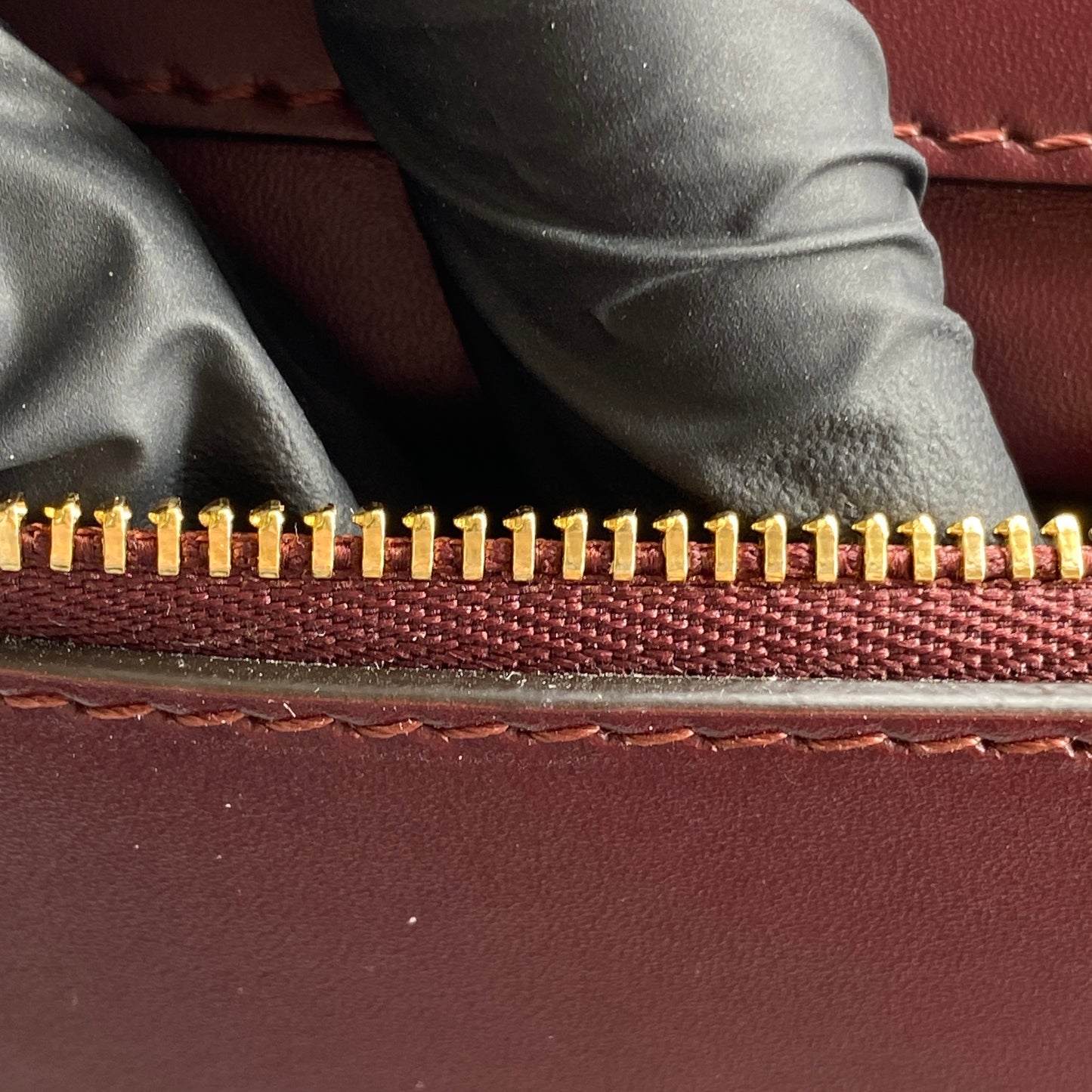 Burberry Deep Red Leather Saddle Shoulder Crossbody Bag