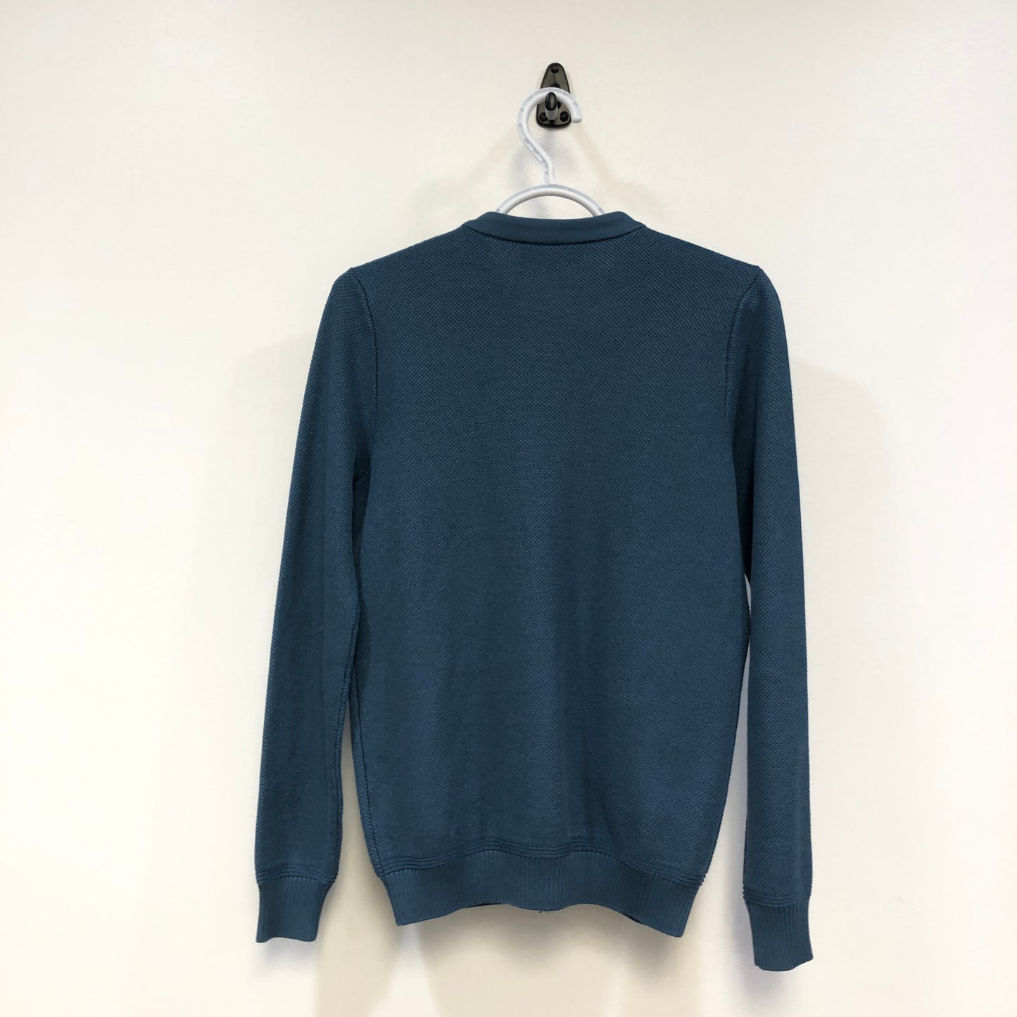 Loro Piana Blue Zip Knit Cardigan Size 42