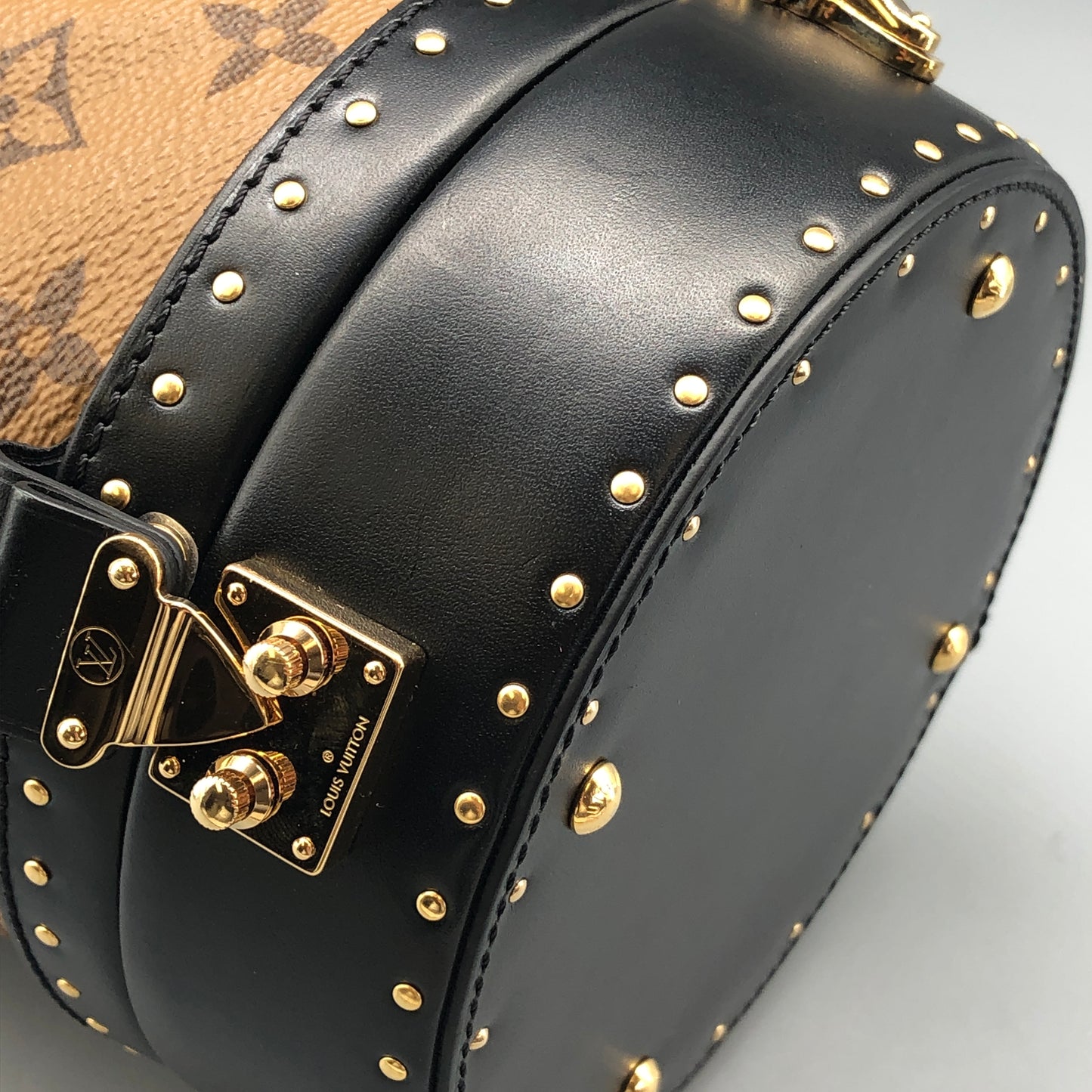 Louis Vuitton Monogram Petit Noé Trunk Bucket Bag Brown