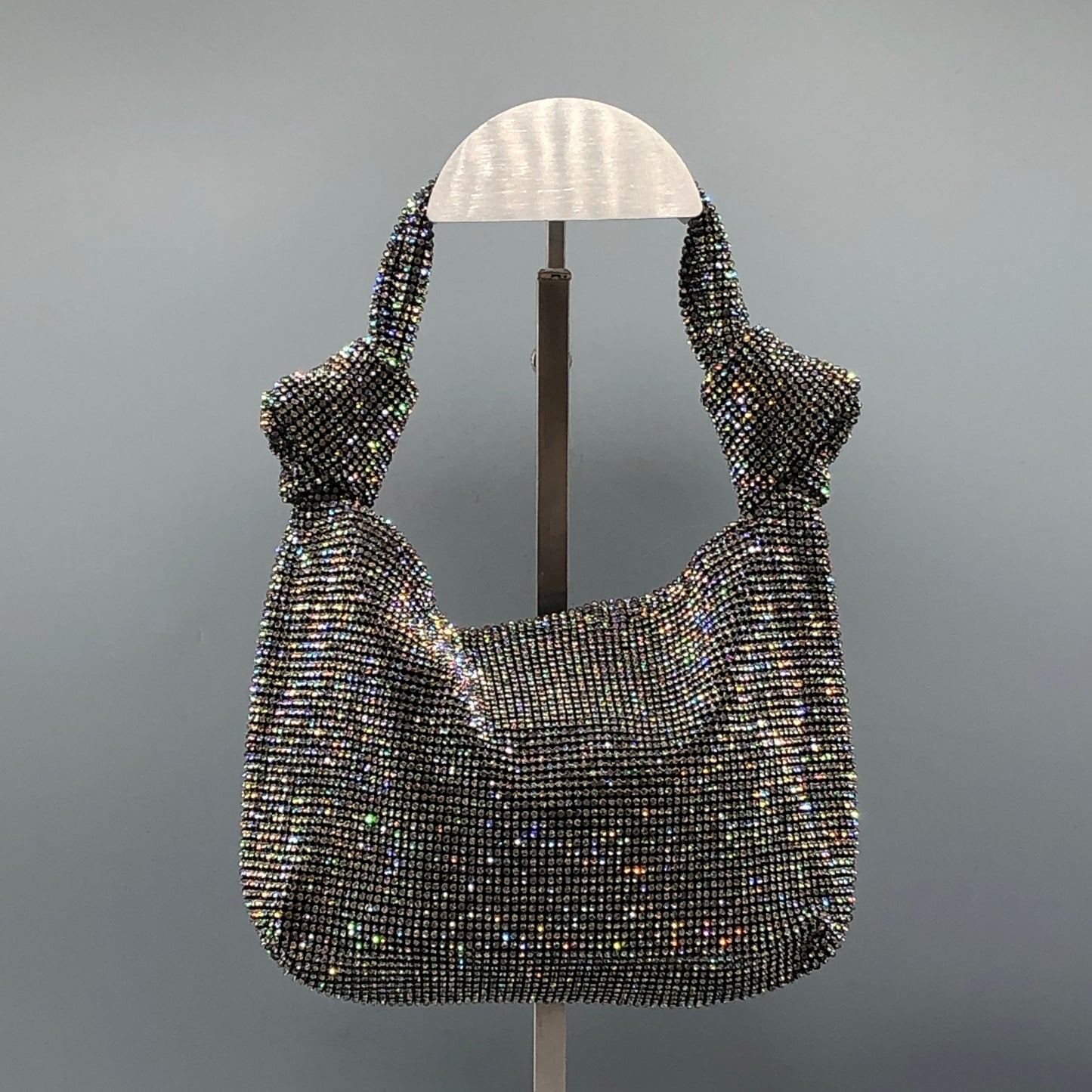 Alexanderwang Crystal Mesh Mini Hobo Bag