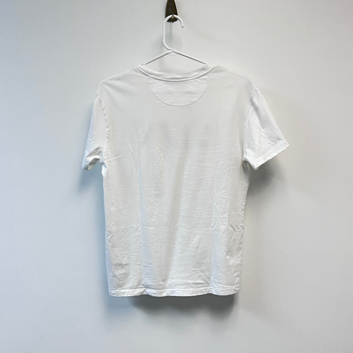 Valentino White Short Sleeve T-shirt VLTN Front Logo Print Size XS