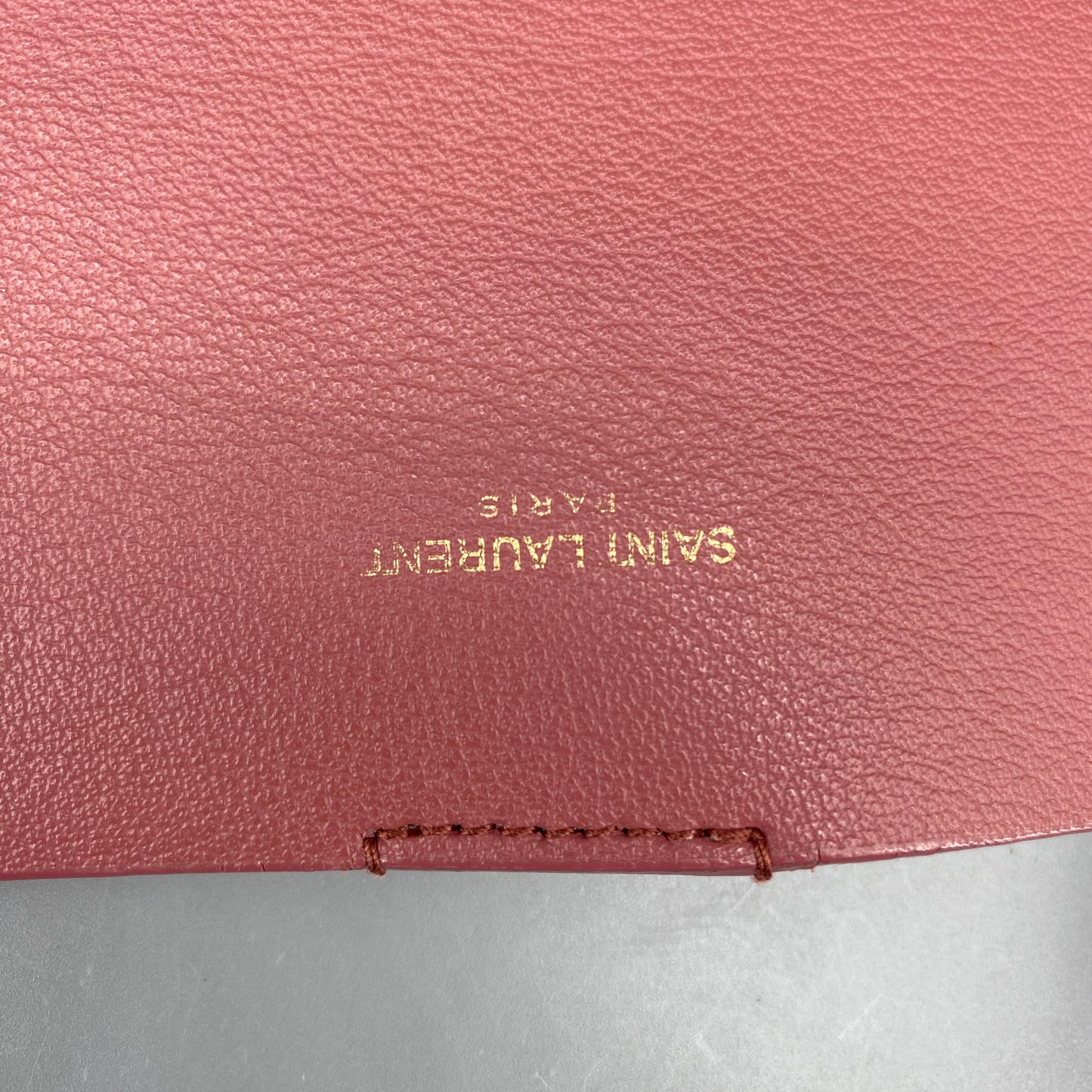 Saint Laurent Pink Calfskin Leather Shopping Tote Bag