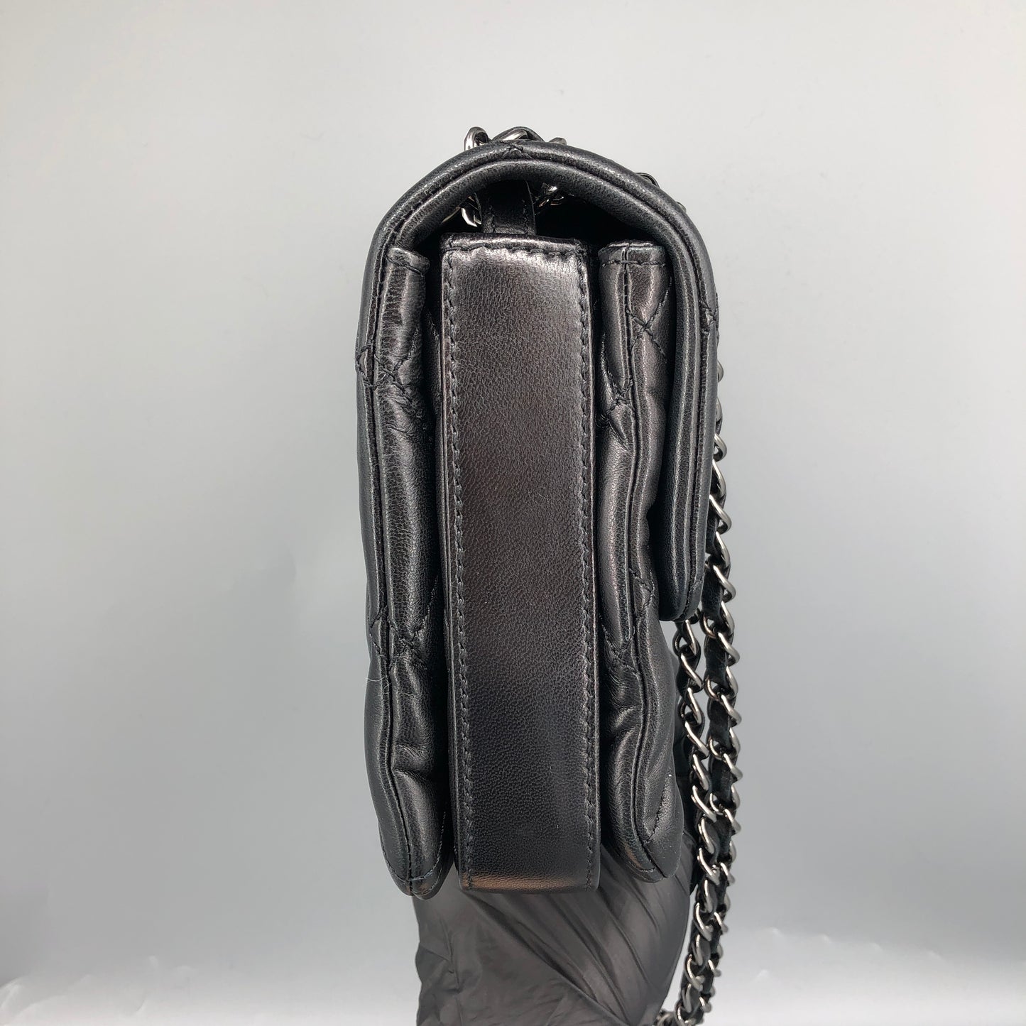 Chanel Lambskin Quilted Mini Chanel 3 Flap Black