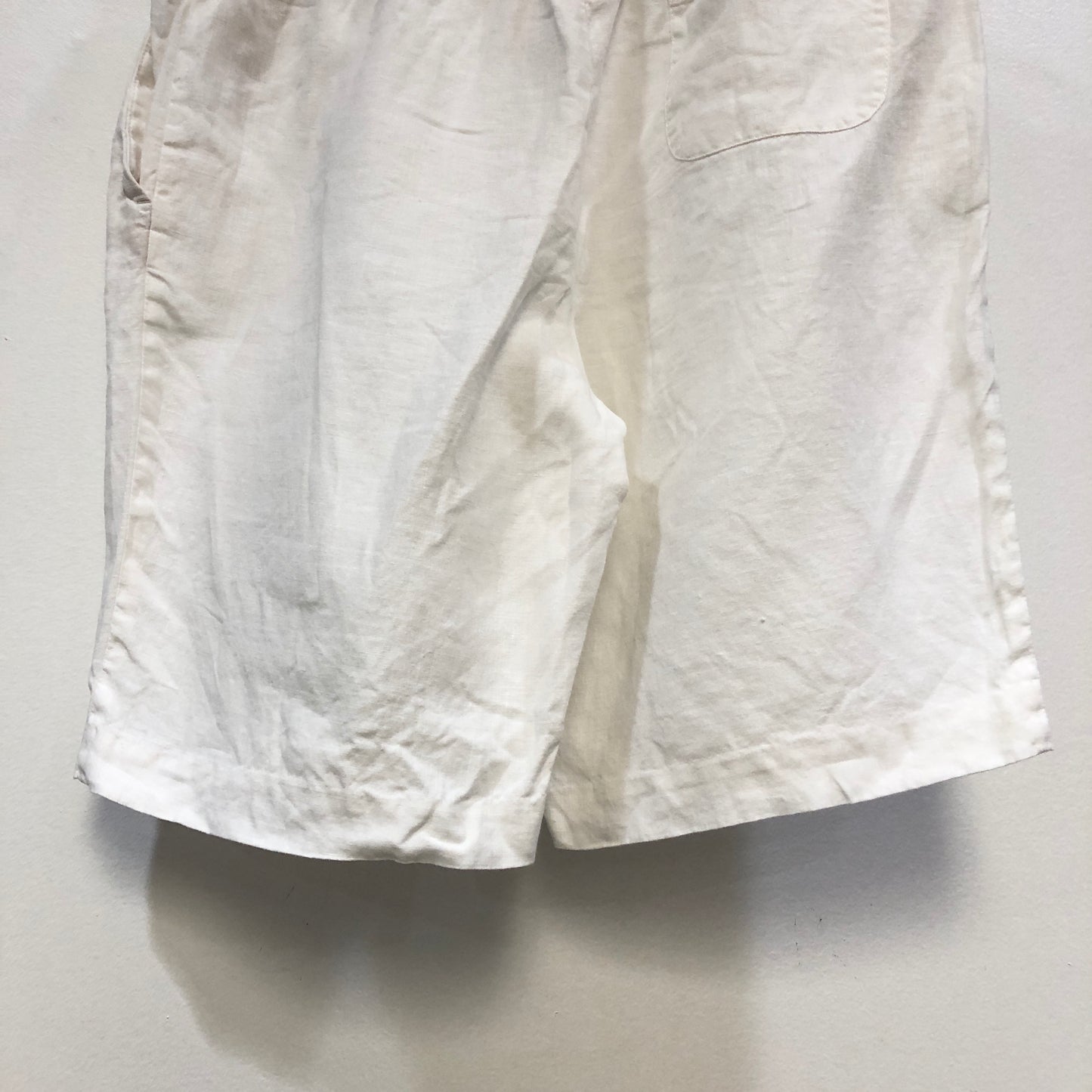 Loro Piana White Linen Shorts Size 44