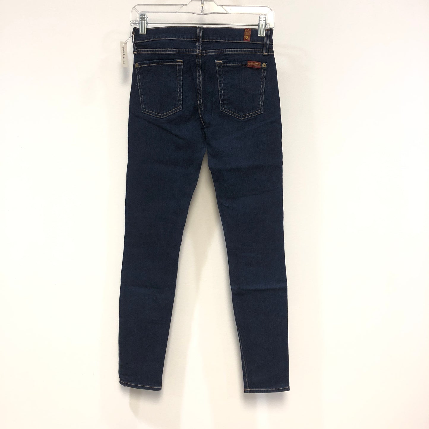 7 For All Mankind Dark Blue Skinny Jeans Size 25