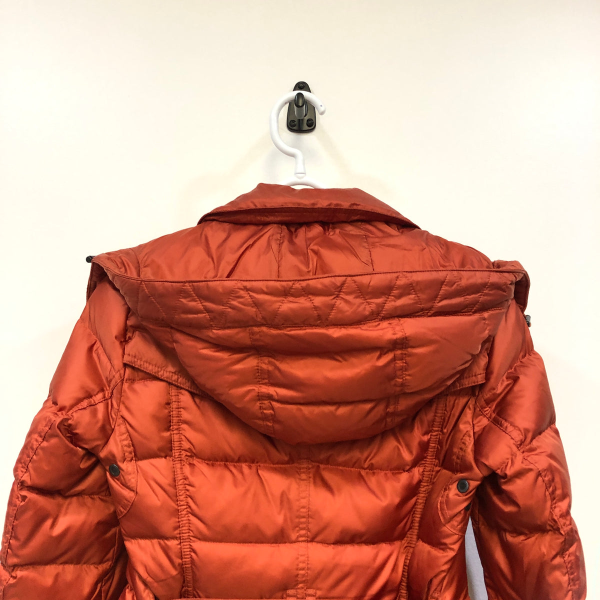 Burberry Quilted Double Breasted Coat S dusty orange