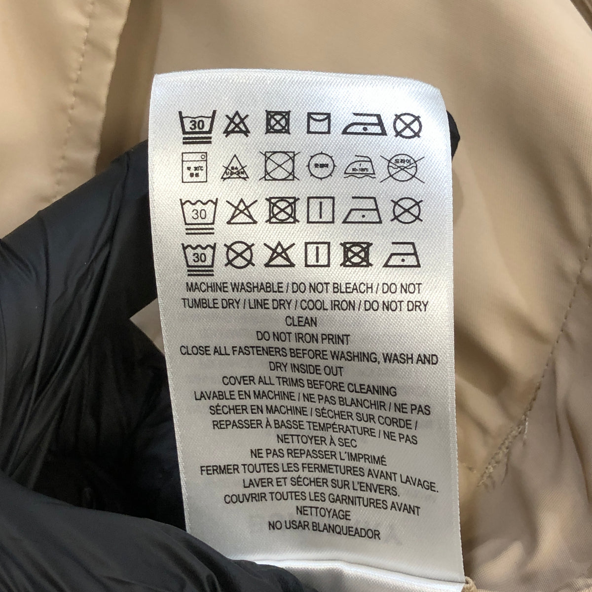 Burberry Light Khaki Hooded Jacket Size 8