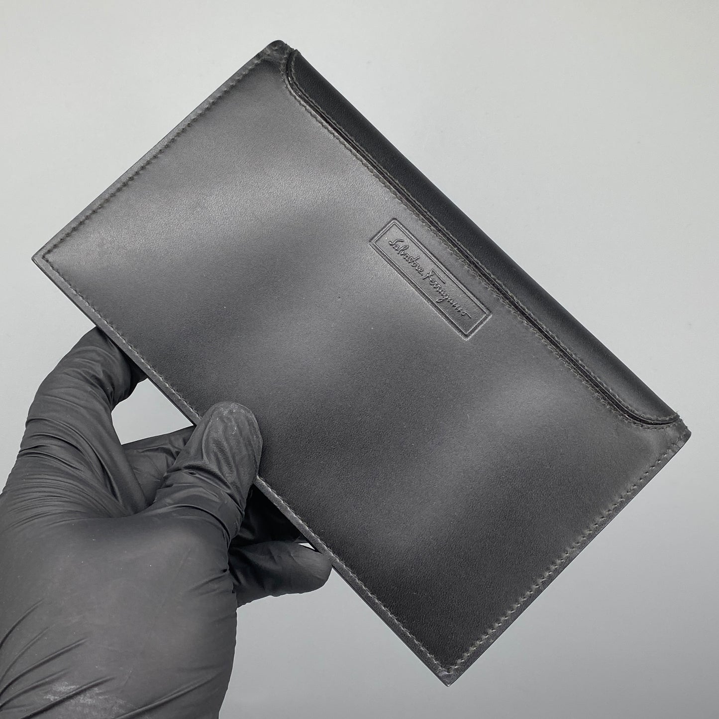 Ferragamo Black Smooth Leather Bi-fold Wallet