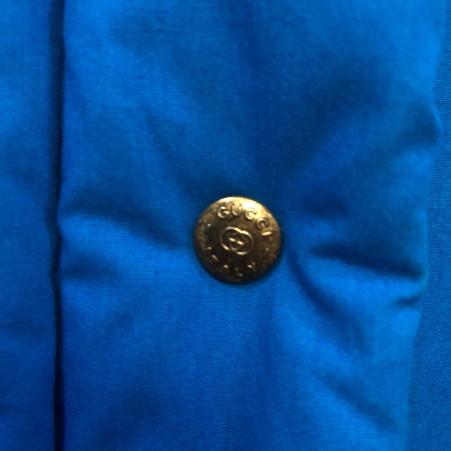 Gucci × Disney Mickey Detachable Sleeve Quilted Puffer Jacket Blue Size 42