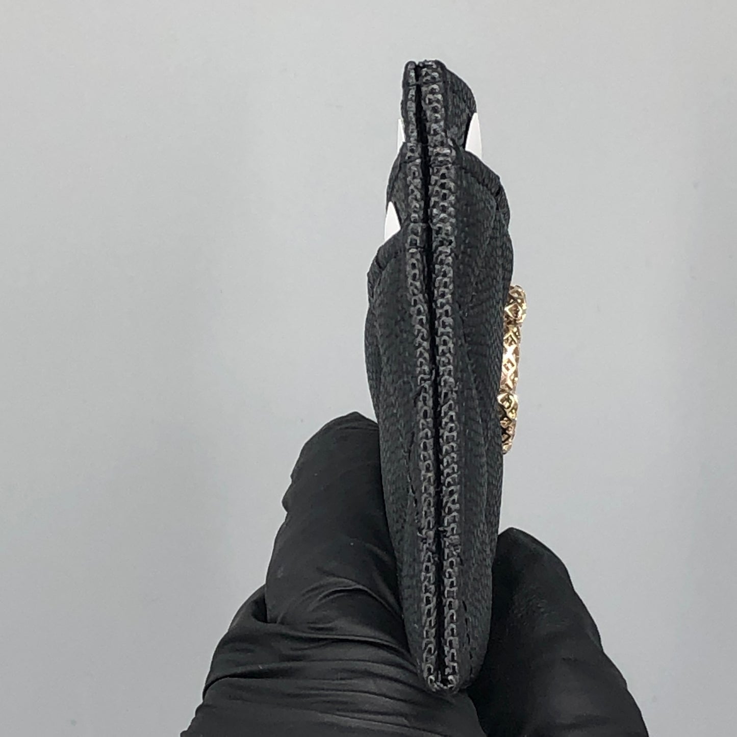 Chanel NWT Black Quilted Caviar Leather Card Holder