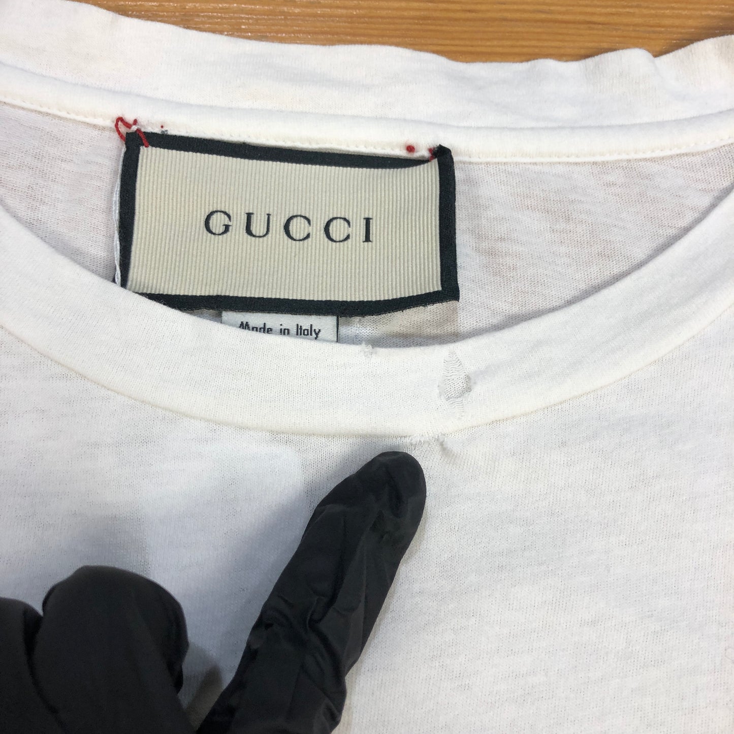 Gucci White Web Stripe & Floral Print T-Shirt Size XS