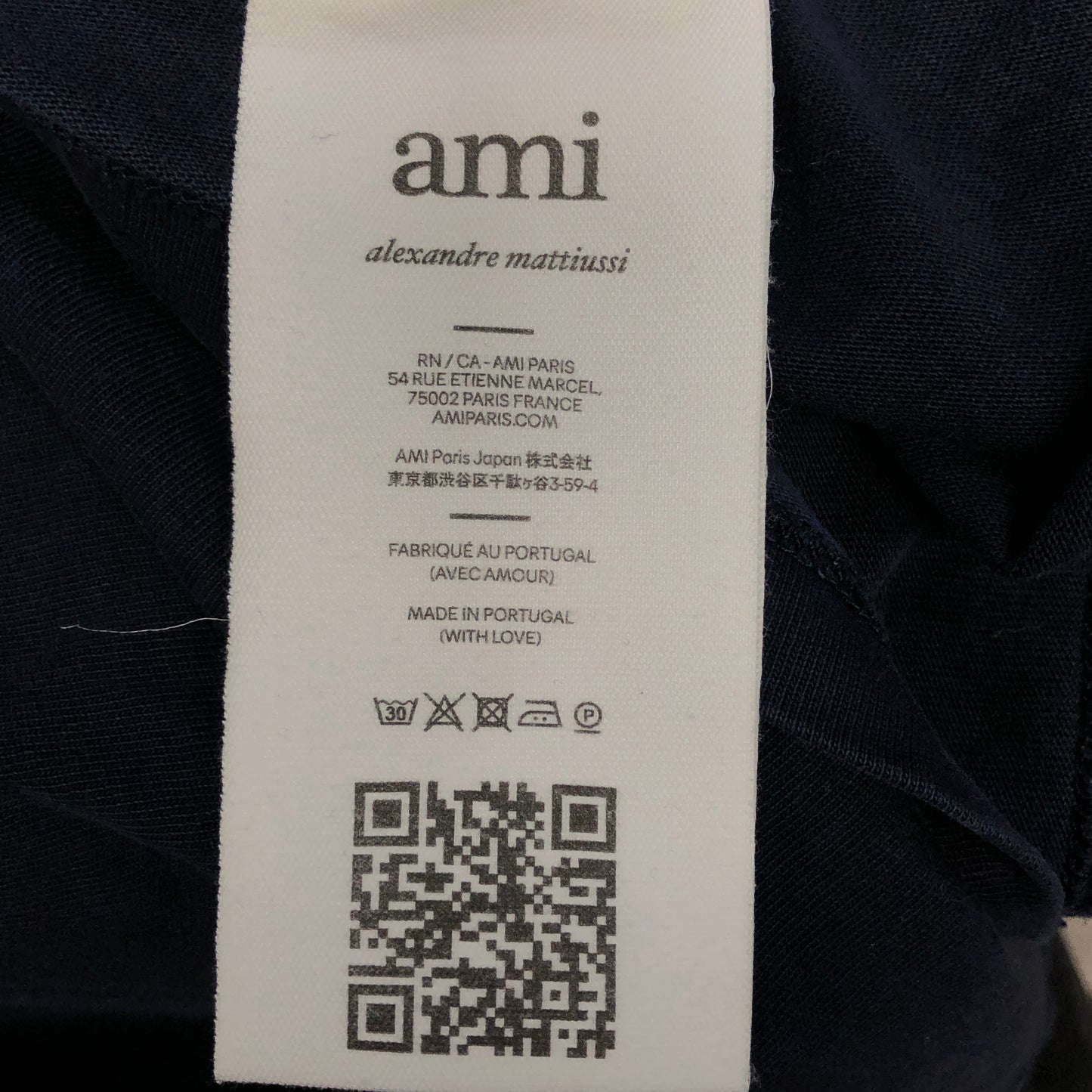 Ami Navy Blue Short Sleeve T‑Shirt XXL