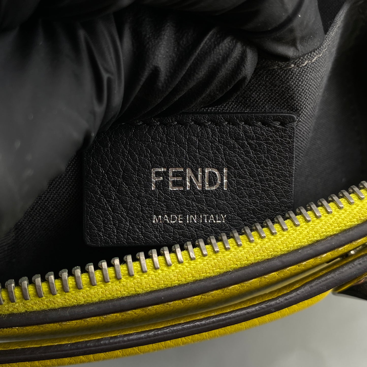 Fendi Yellow Leather By The Way Crossbody Bag