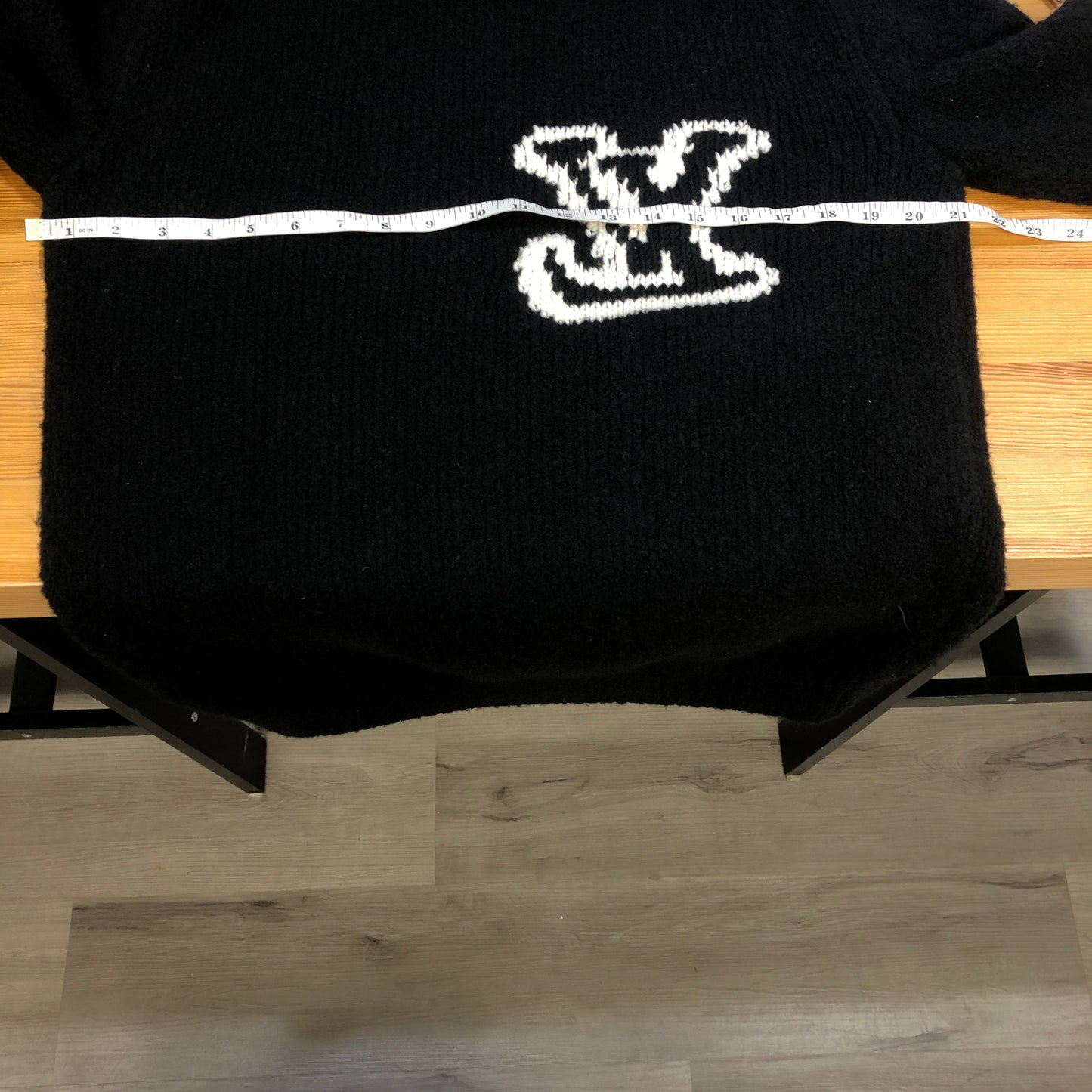 Louis Vuitton LV Logo Crewneck Sweater Size M Black