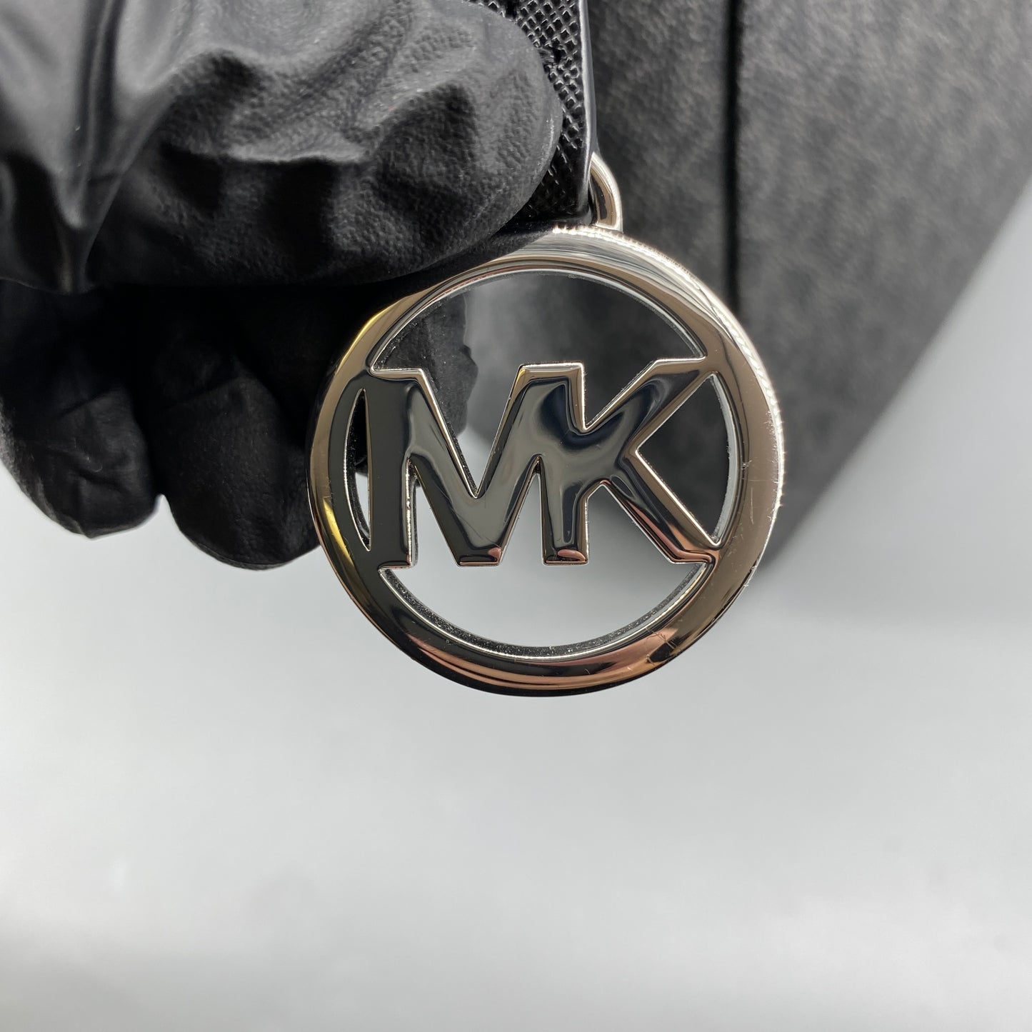 Michael Kors Black Monogram Crossbody Shoulder Bag
