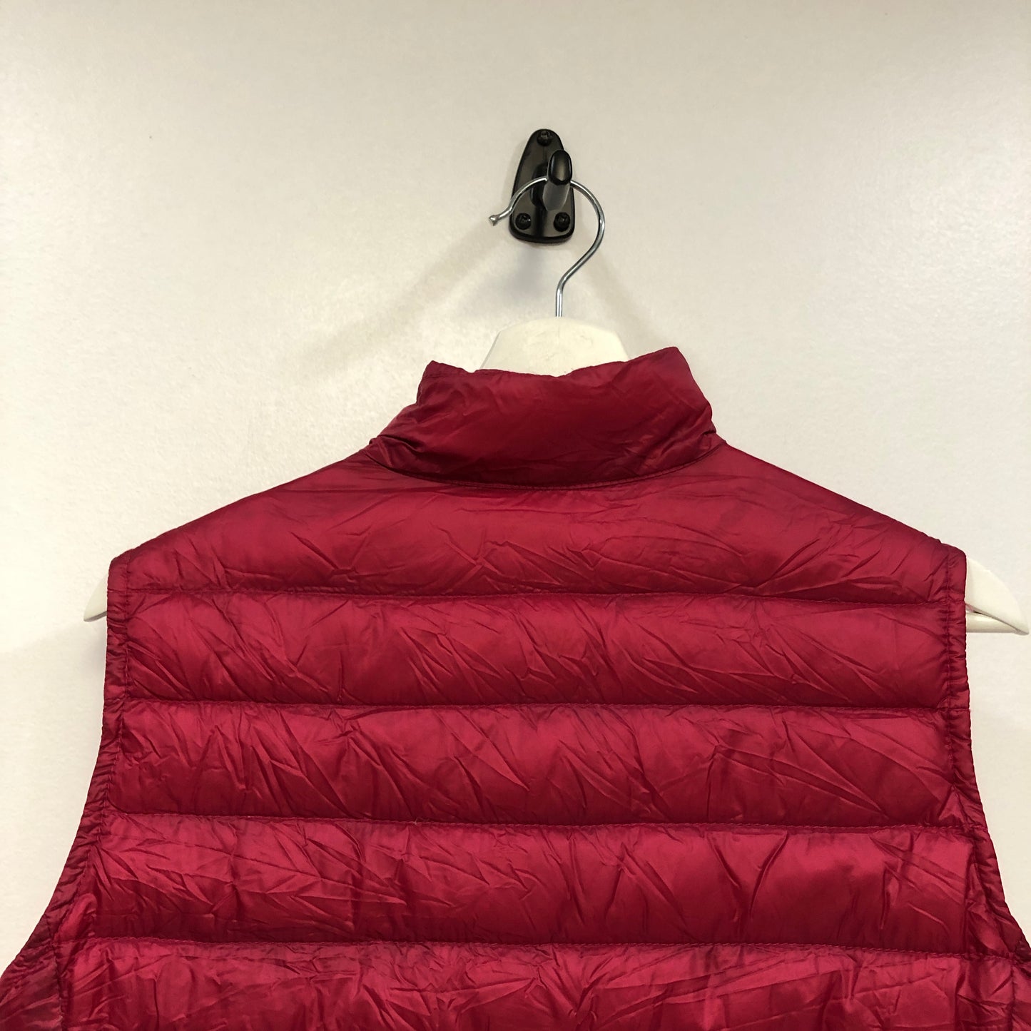 Moncler Fuchsia Stand Collar Quilted Down Gilet Size 2