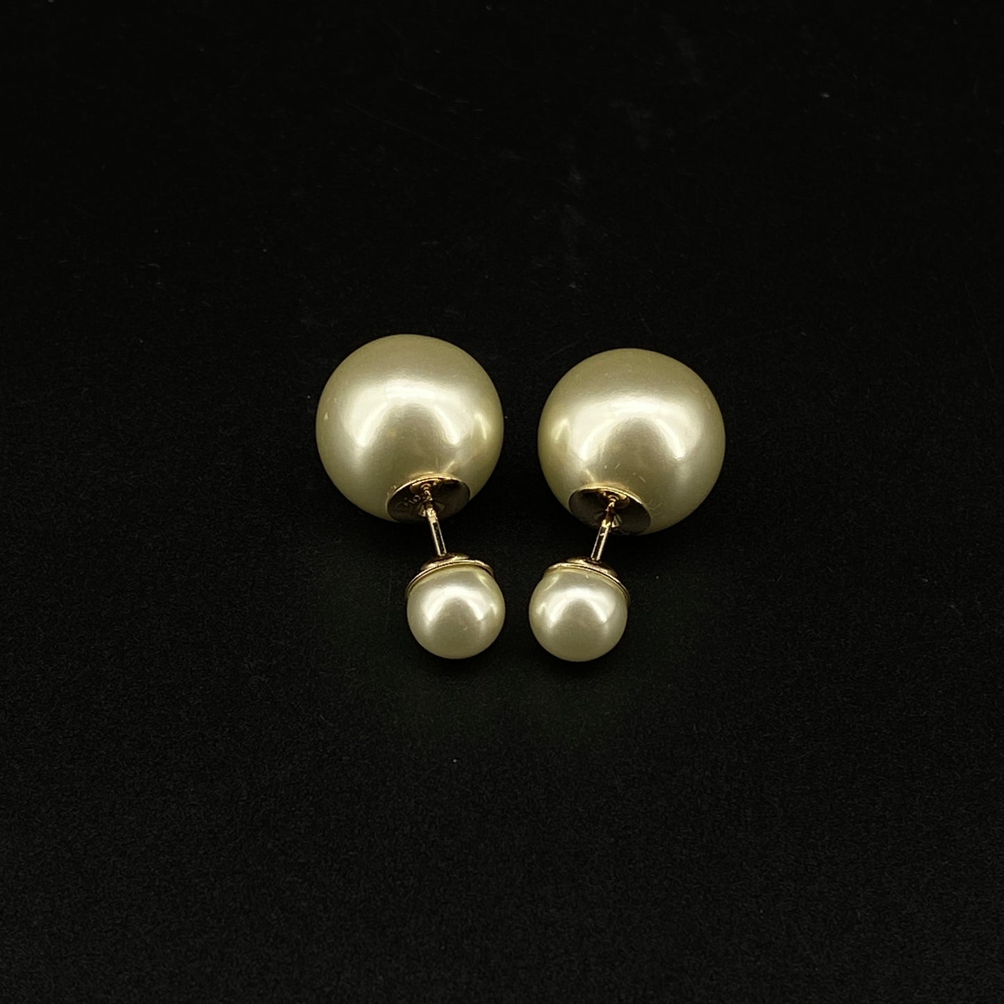Christian Dior Double Pearl Earrings