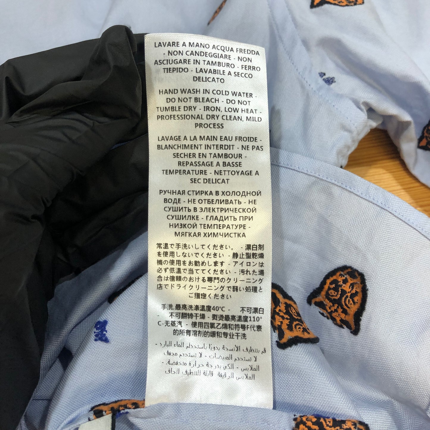 Gucci Tiger Head Print Bowling Shirt Size 48 Light Lavender