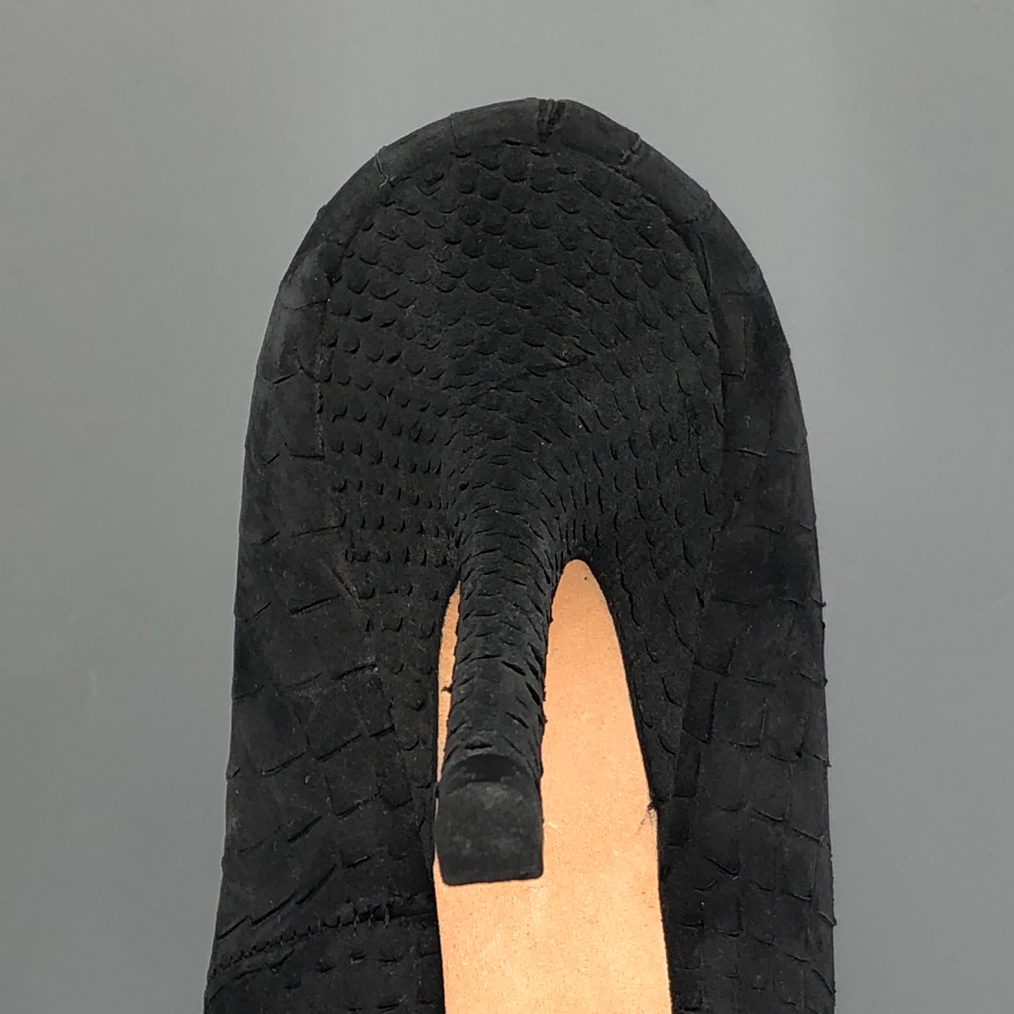 Christian Dior Black Textured Suede Bow Pointed Stiletto Pumps 35