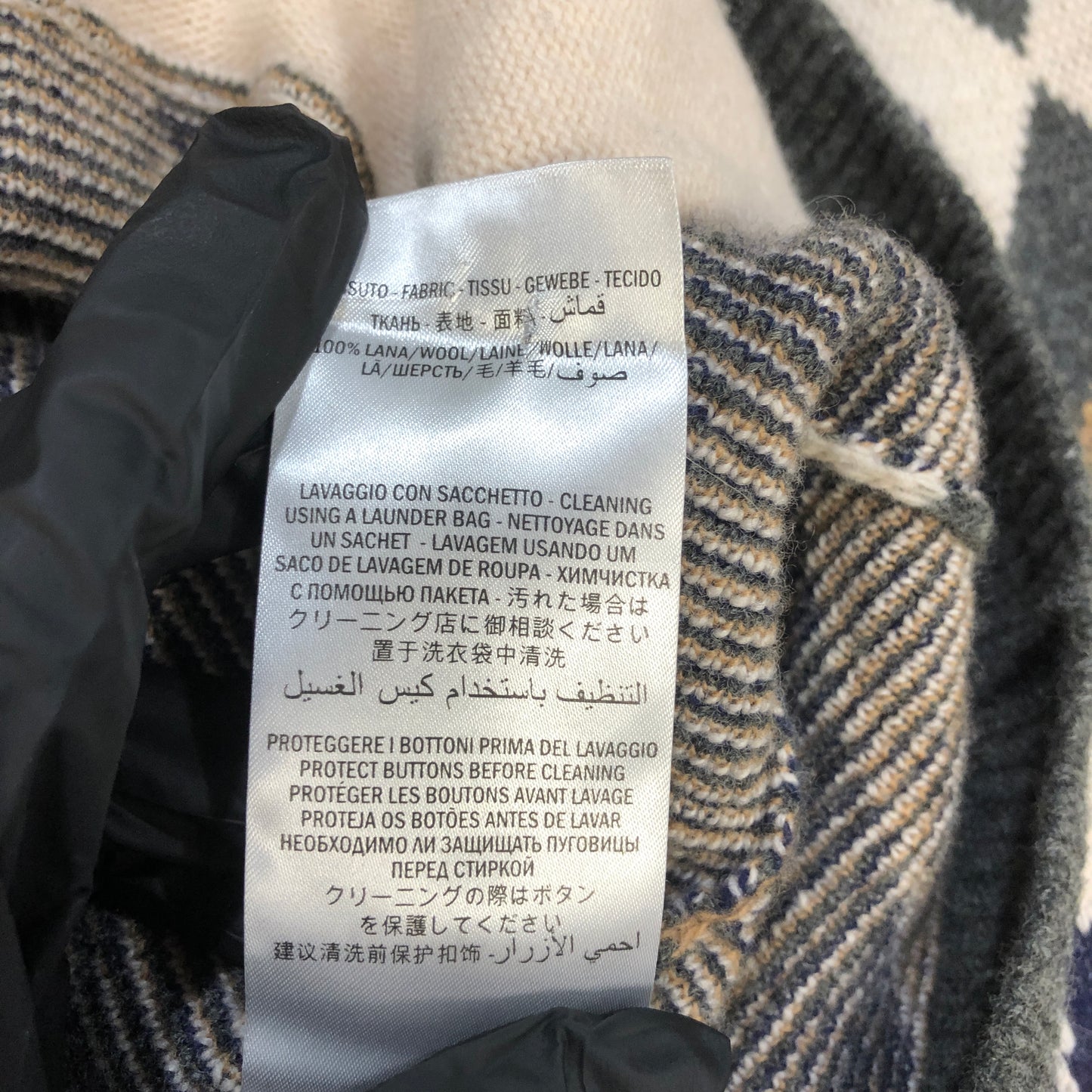 Gucci Horsebit Argyle Wool-Blend Cardigan S