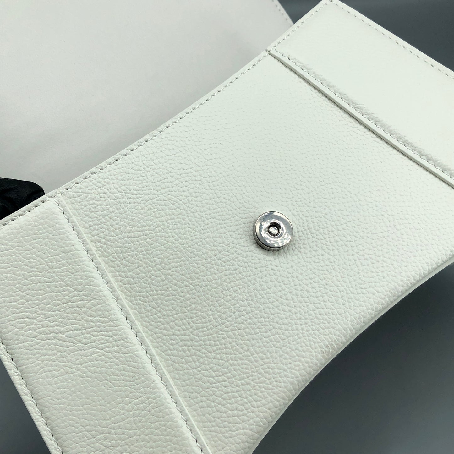 Balenciaga Hourglass Small Top Handle Bag White Smooth Calfskin