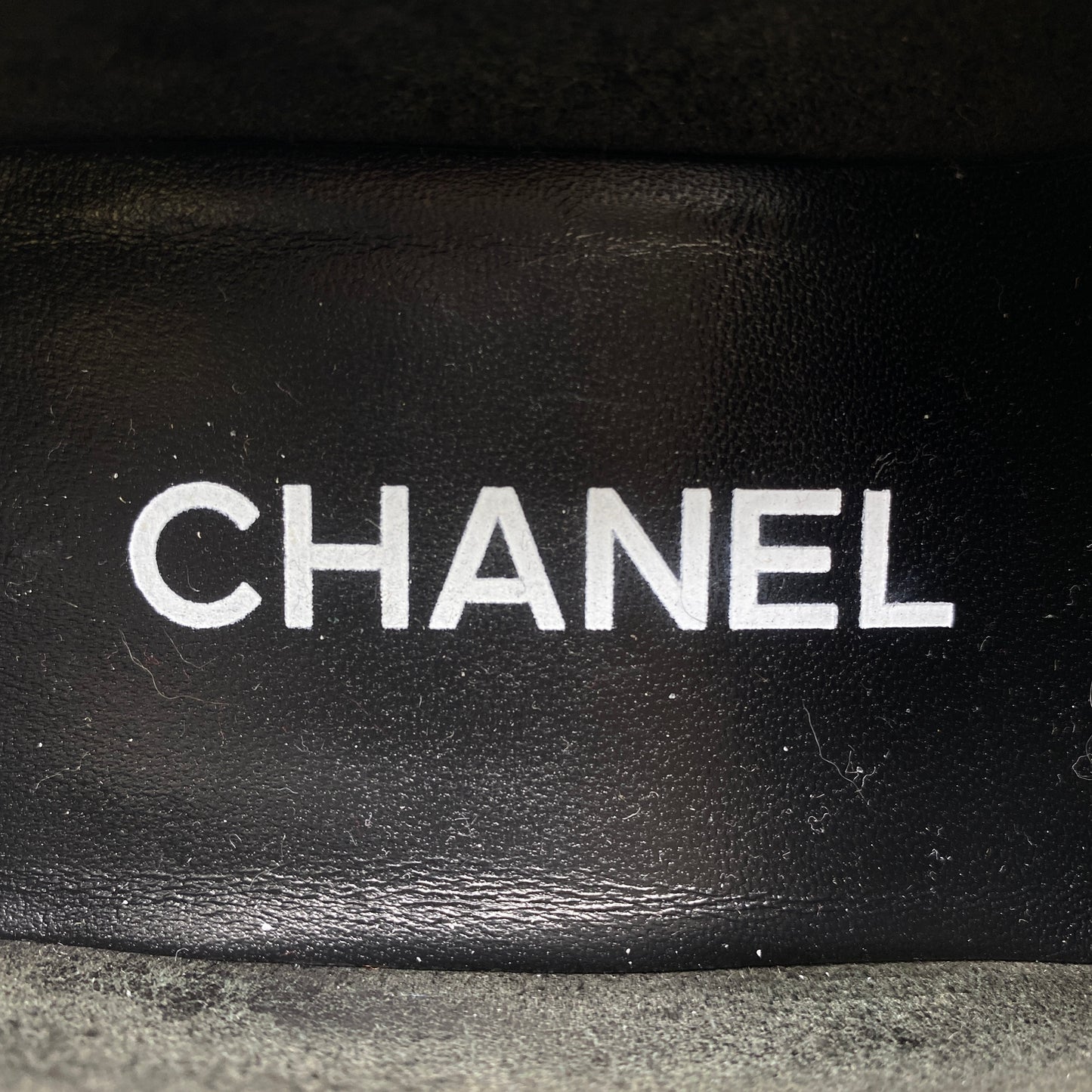 Chanel Black Platform Loafers Women Shoes Size 36