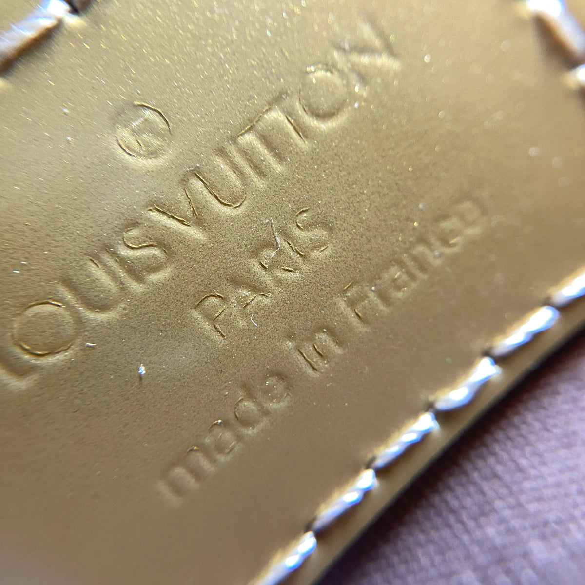 Louis Vuitton Monogram Vernis Deesse Gold Handbag