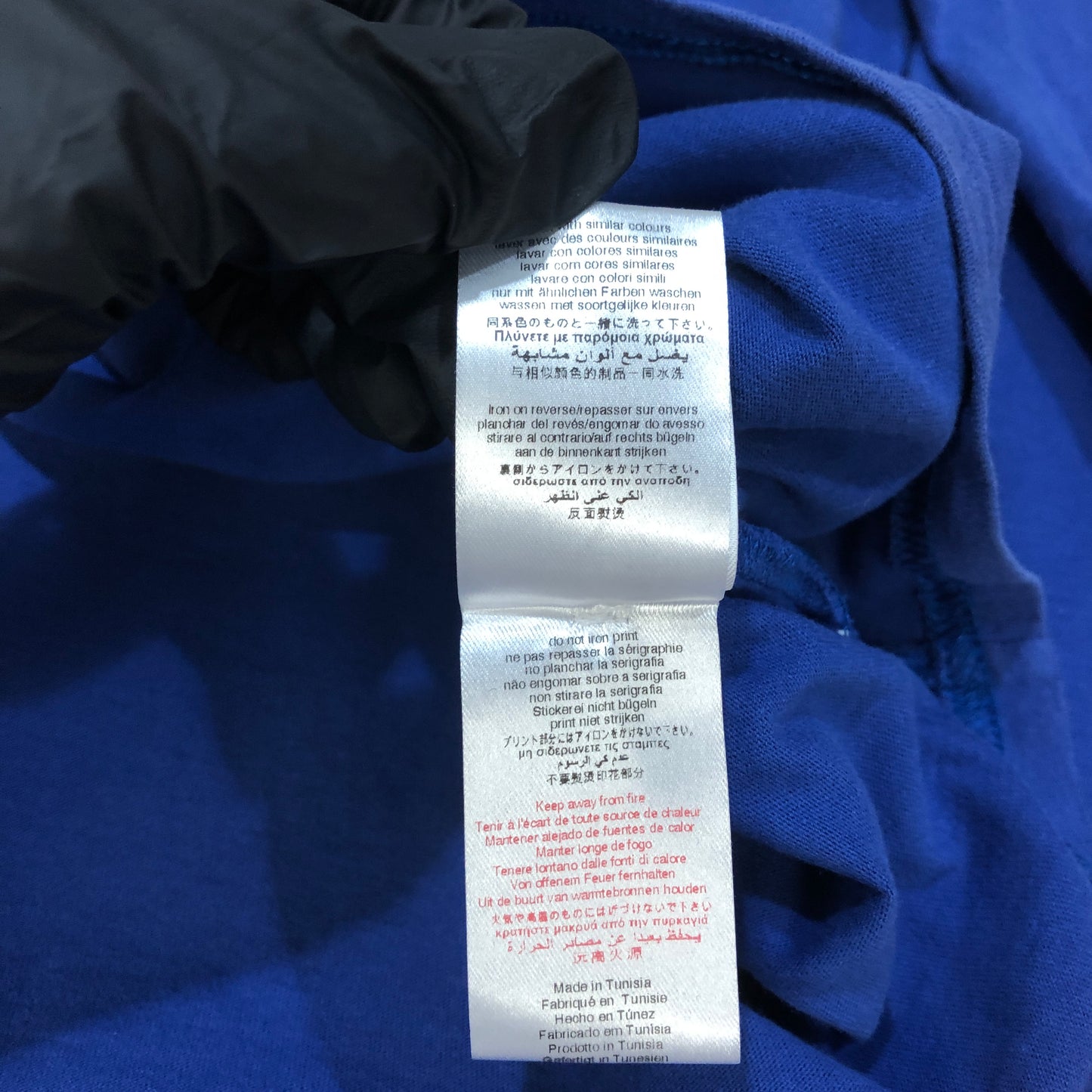 Karl Lagerfeld Kids Royal Blue Graphic Long Sleeve Tee Size 14Y (162cm)