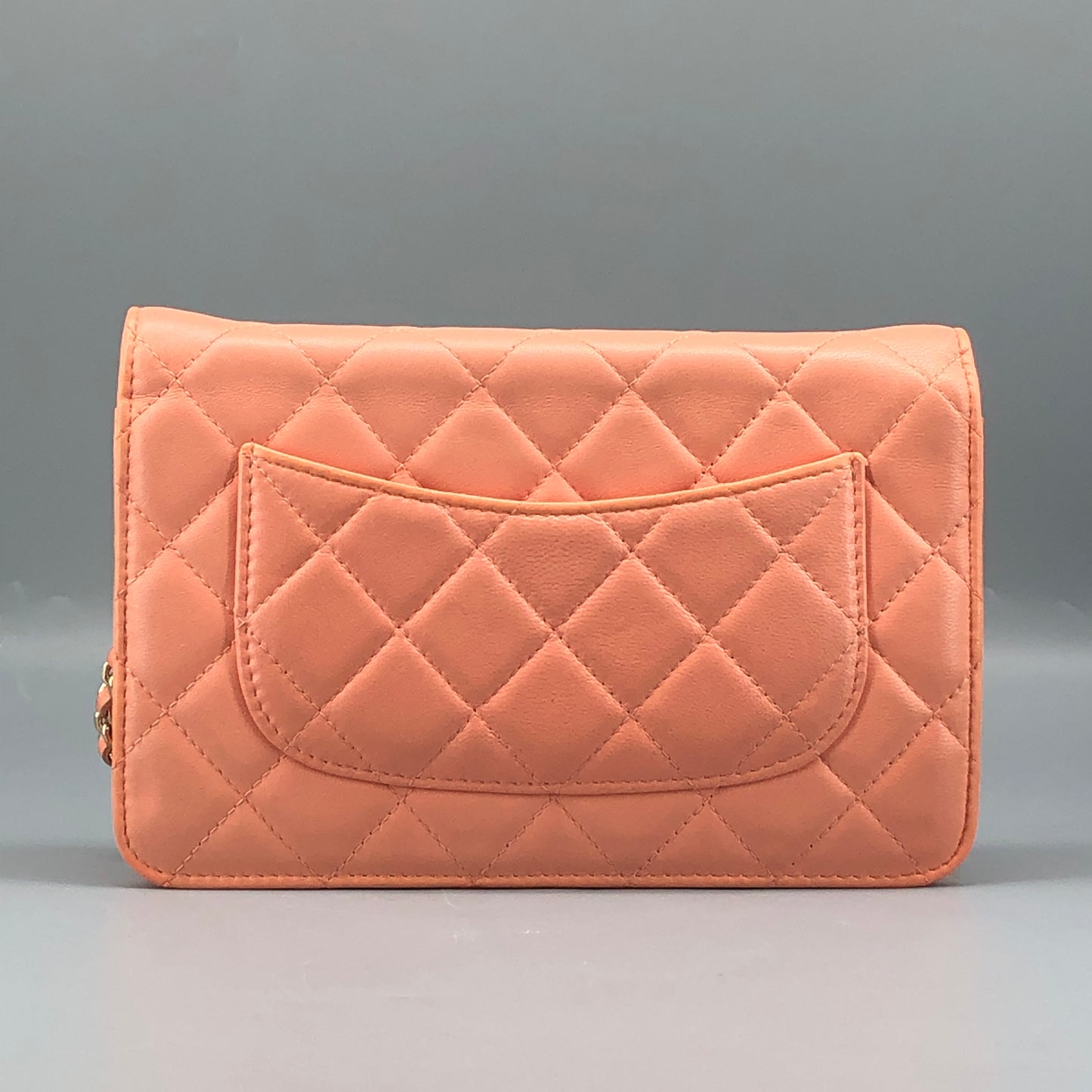 Chanel Classic Wallet On Chain Pink Quilted Leather Crossbody Bag