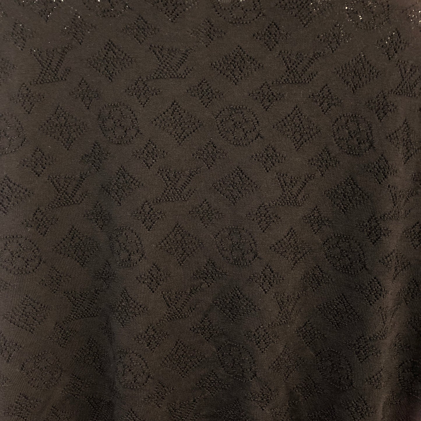 Louis Vuitton Monogram Knit Cardigan Size XS Black