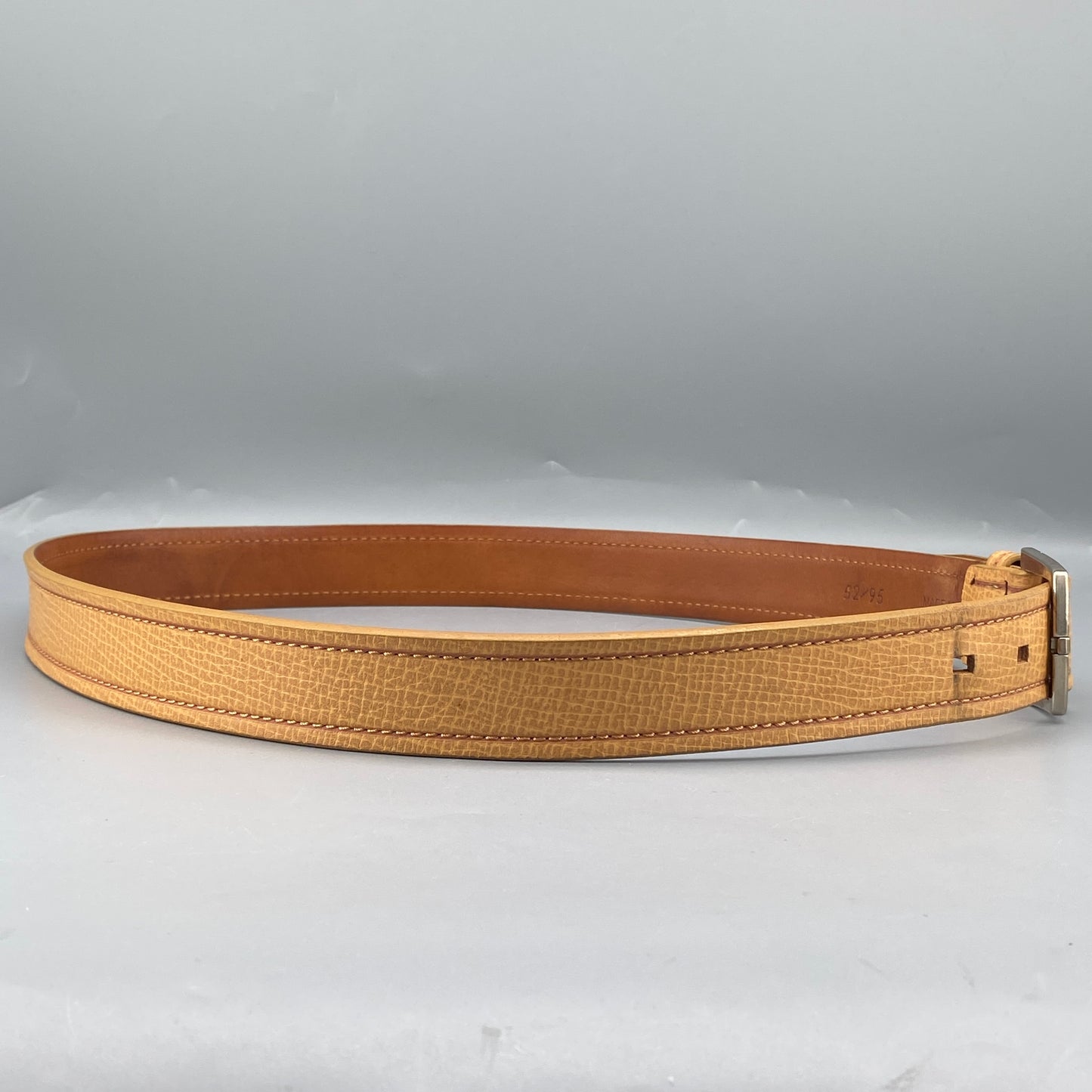 Loewe Tan Grained Leather Pin Buckle Belt 95cm