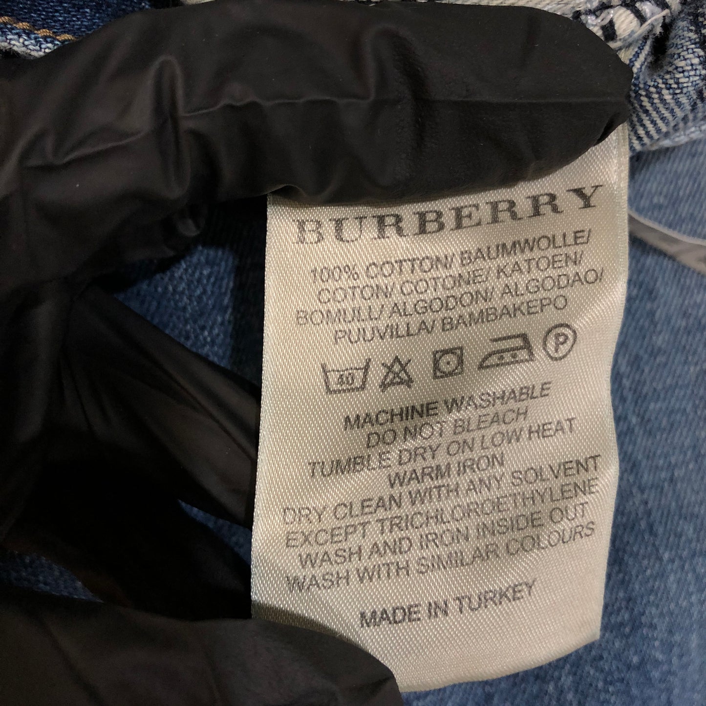 Burberry Blue Straight Leg Denim Jeans 38W 32L