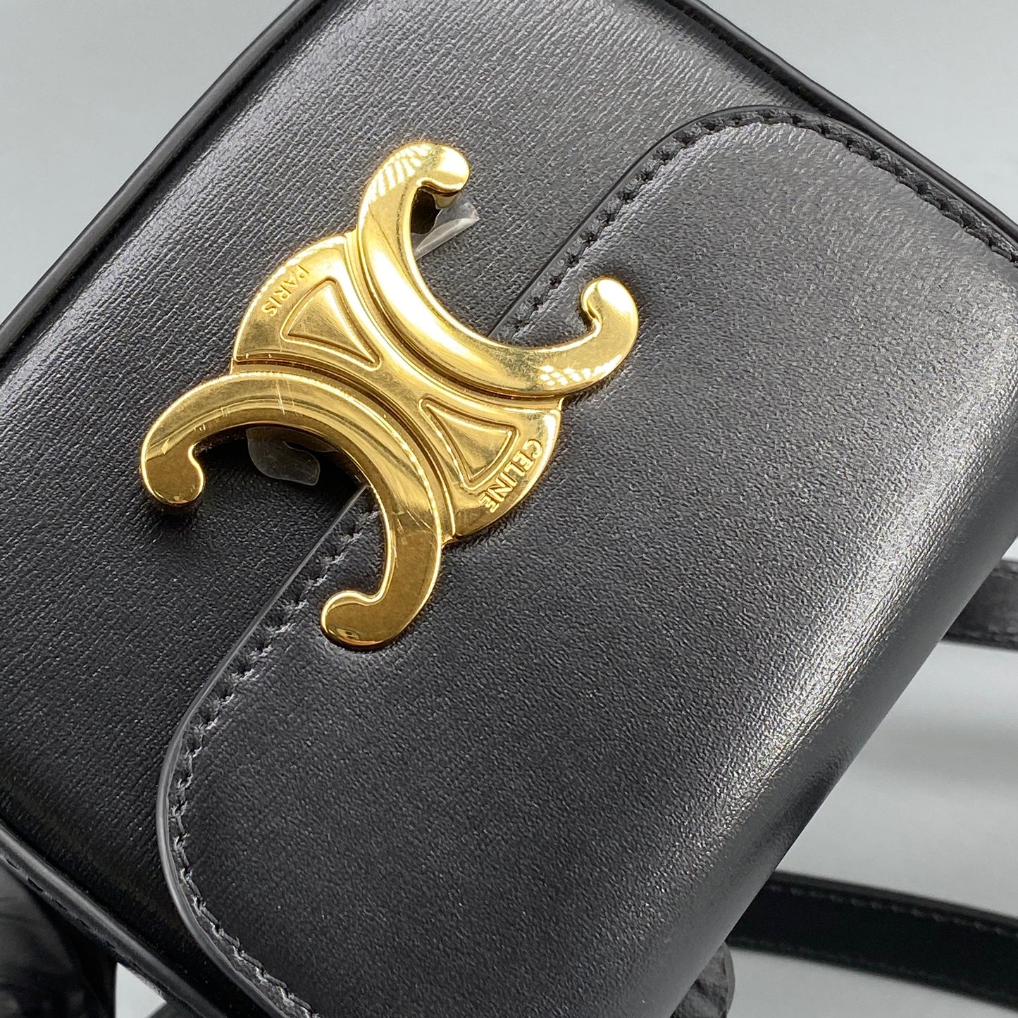 Celine Black Triomphe Crossbody Bag