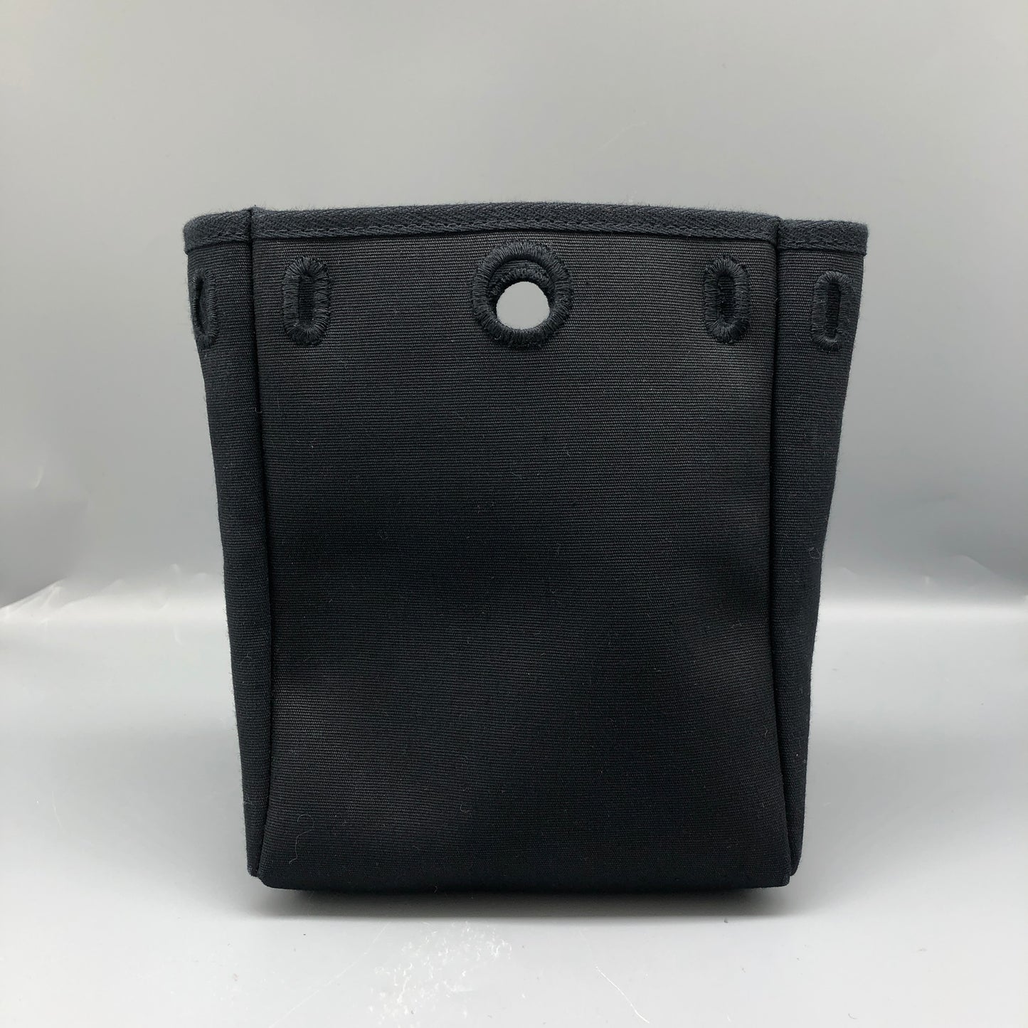 Hermes Herbag Mini (TPM) Cream/Black Canvas Leather Bag