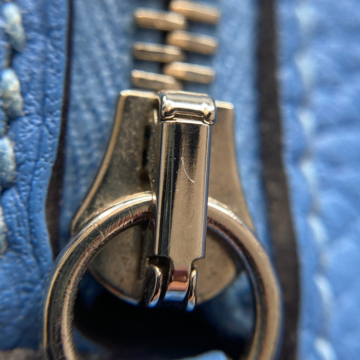 Hermes 2015 Lindy 27 Blue Shoulder Handbag