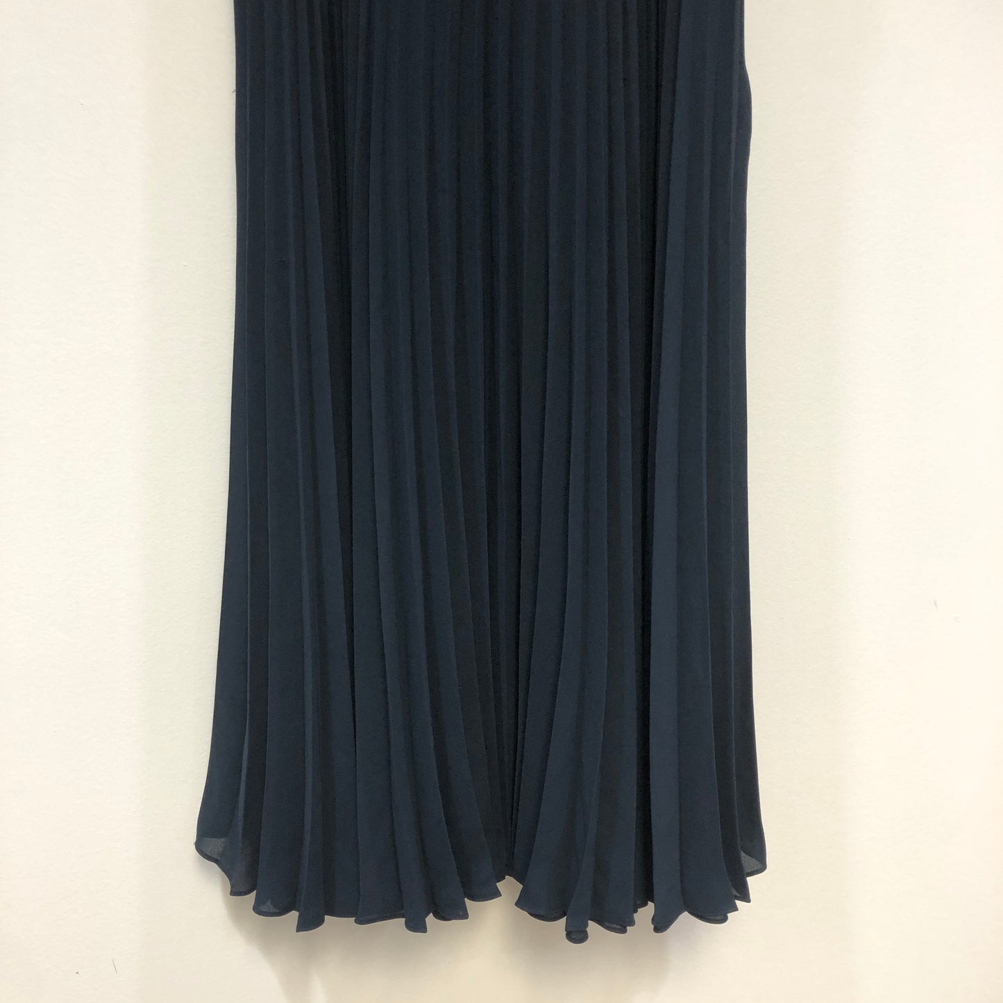 Vince Navy Blue Pleated Wide Leg Trousers Size 2