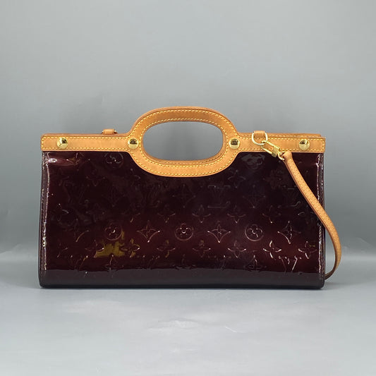 Louis Vuitton Amarante Monogram Vernis Top Handle Shoulder Bag