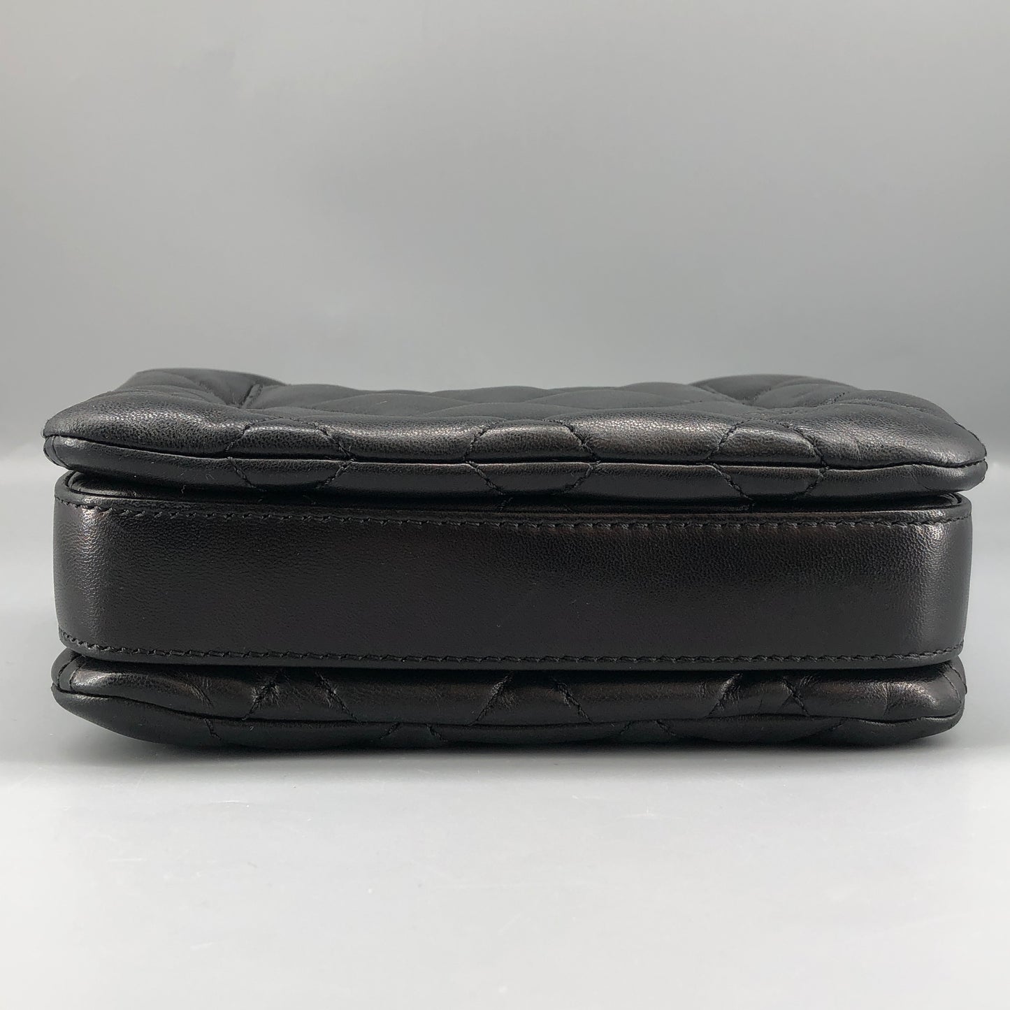 Chanel Lambskin Quilted Mini Chanel 3 Flap Black