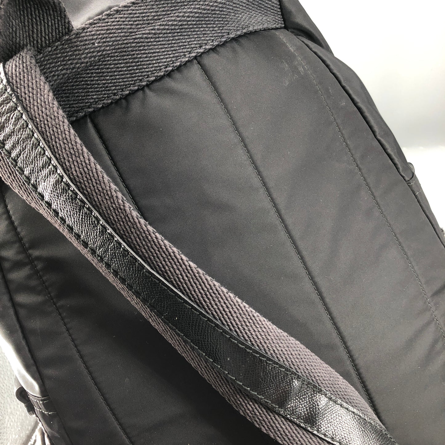 Dolce & Gabbana Gentleman Portrait Print Black Nylon Backpack