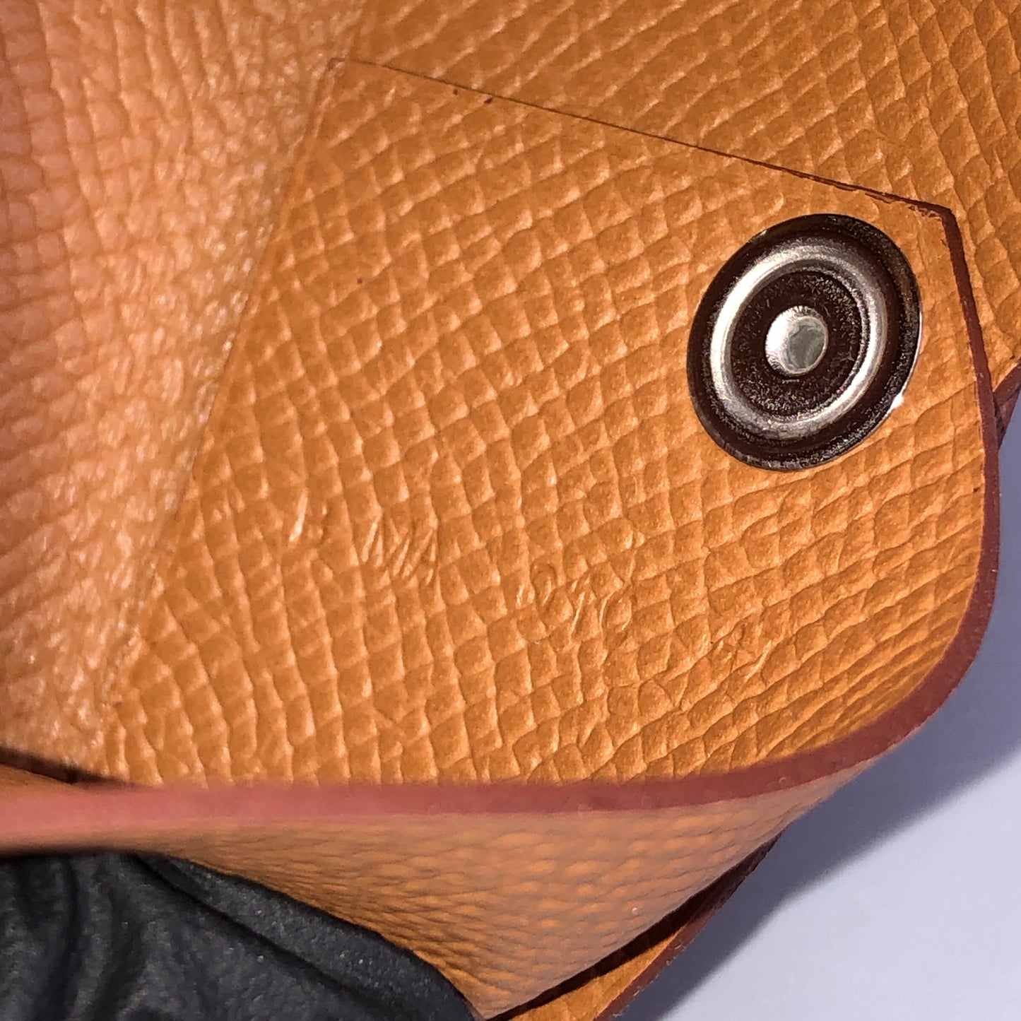 Hermes 2023 Caramel Calvi Card Holder