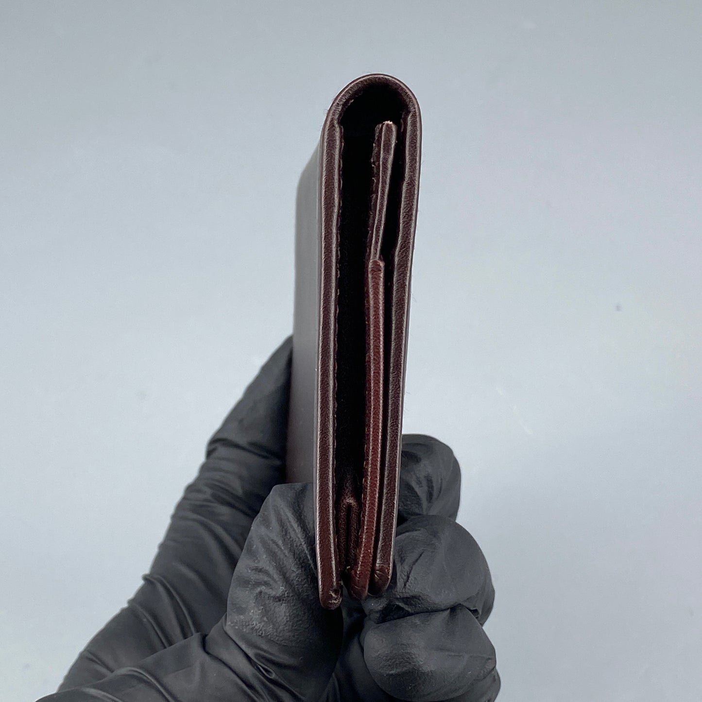 Ferragamo Deep Brown Smooth Leather Bi-fold Short Wallet