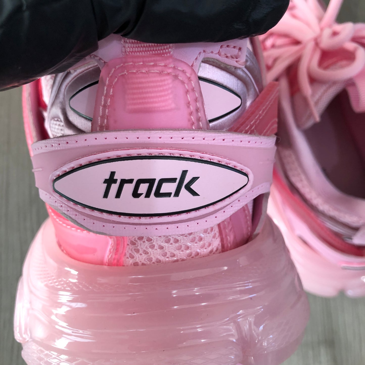 Balenciaga Women's Track Mesh Chunky Sneakers Size 37 Pink