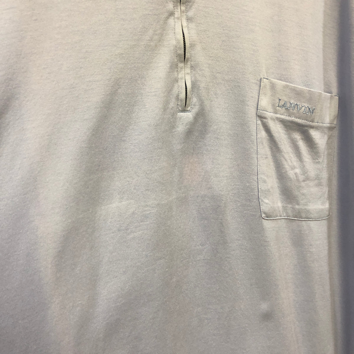 Lanvin Dusty Blue Long Sleeve Shirt Size XL