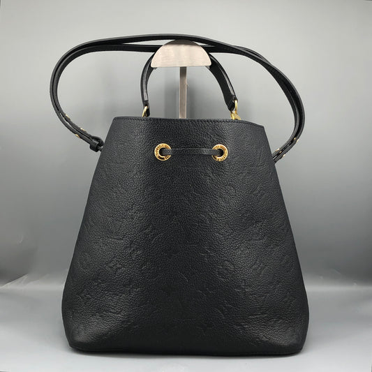 Louis Vuitton Monogram Empreinte NeoNoe Bucket Bag Black