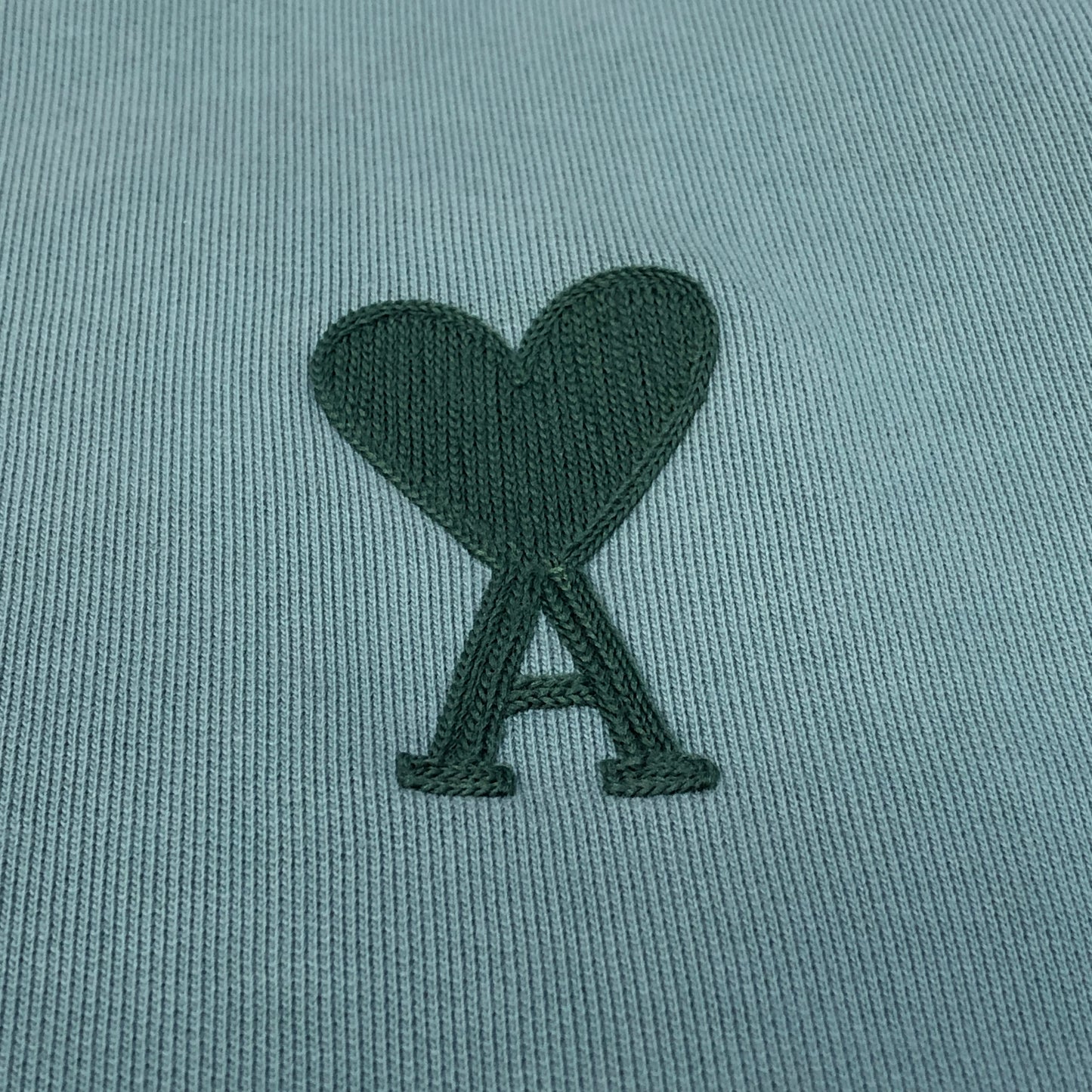 Ami Mint Green Crew Neck Long Sleeve Sweatshirt Size M