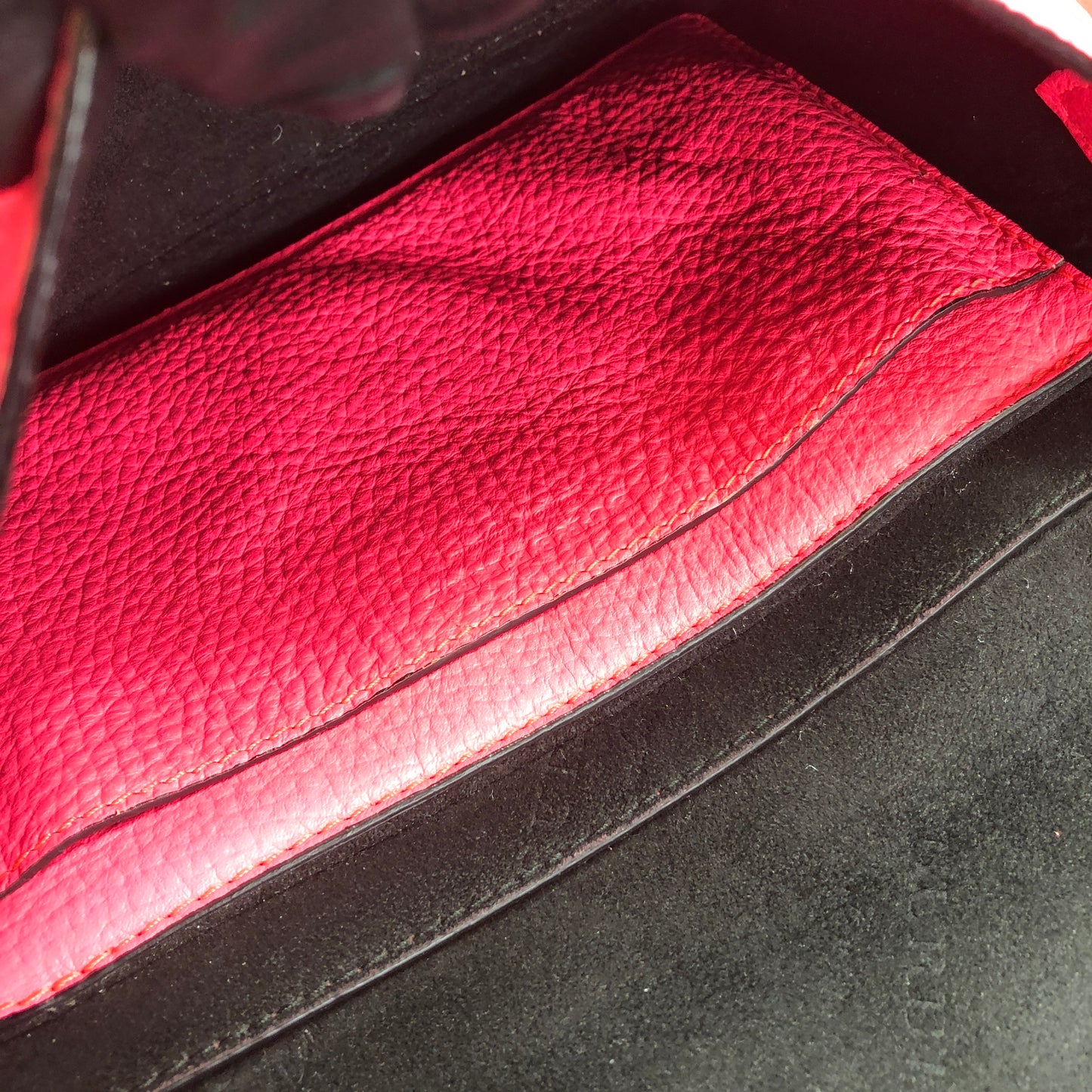 Burberry Pink Grained Leather Crossbody Bag