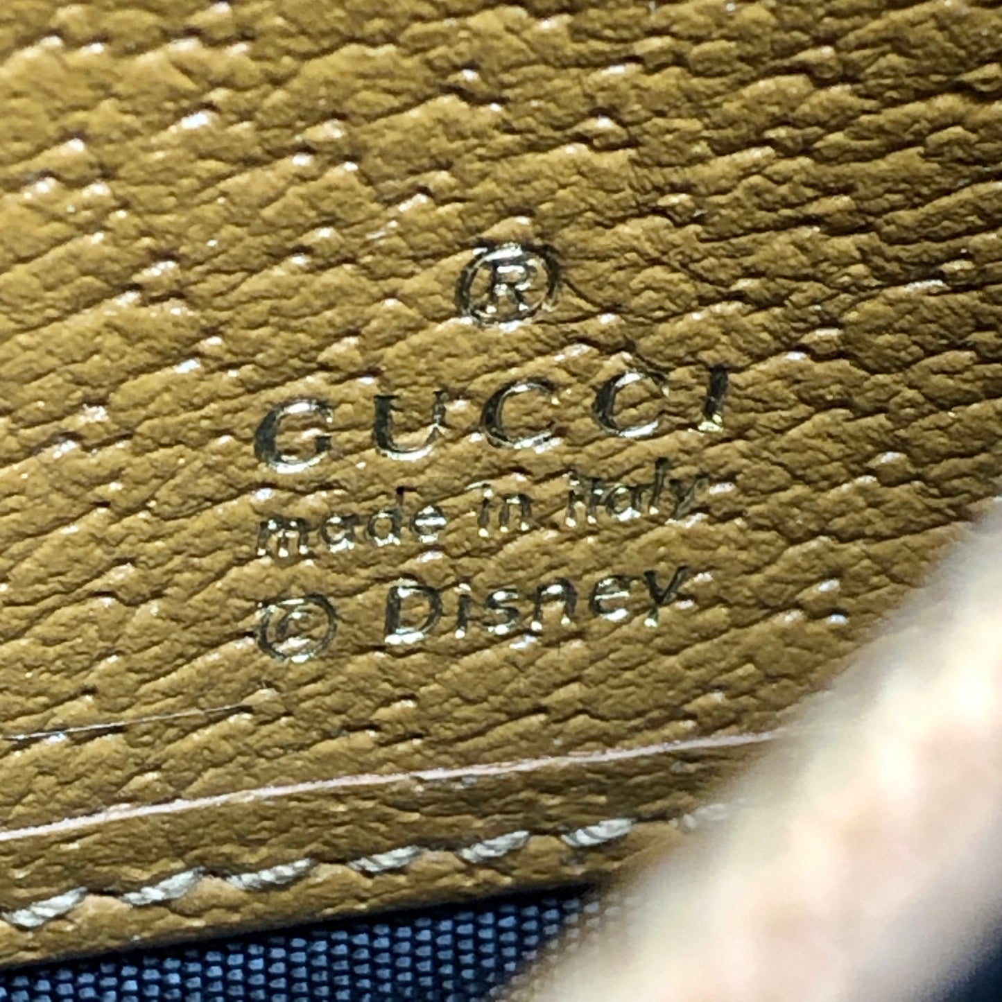 Gucci x Disney Mickey GG Supreme Flap Long Wallet yellow/beige