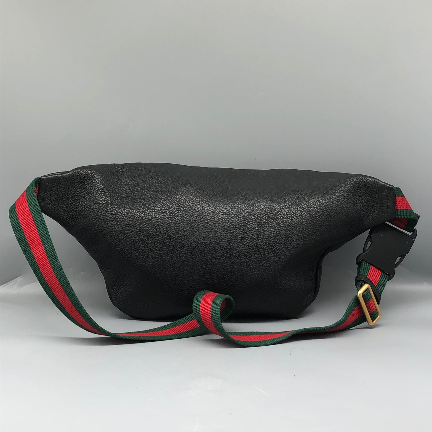 Gucci Print Large Belt Bag in Black Leather